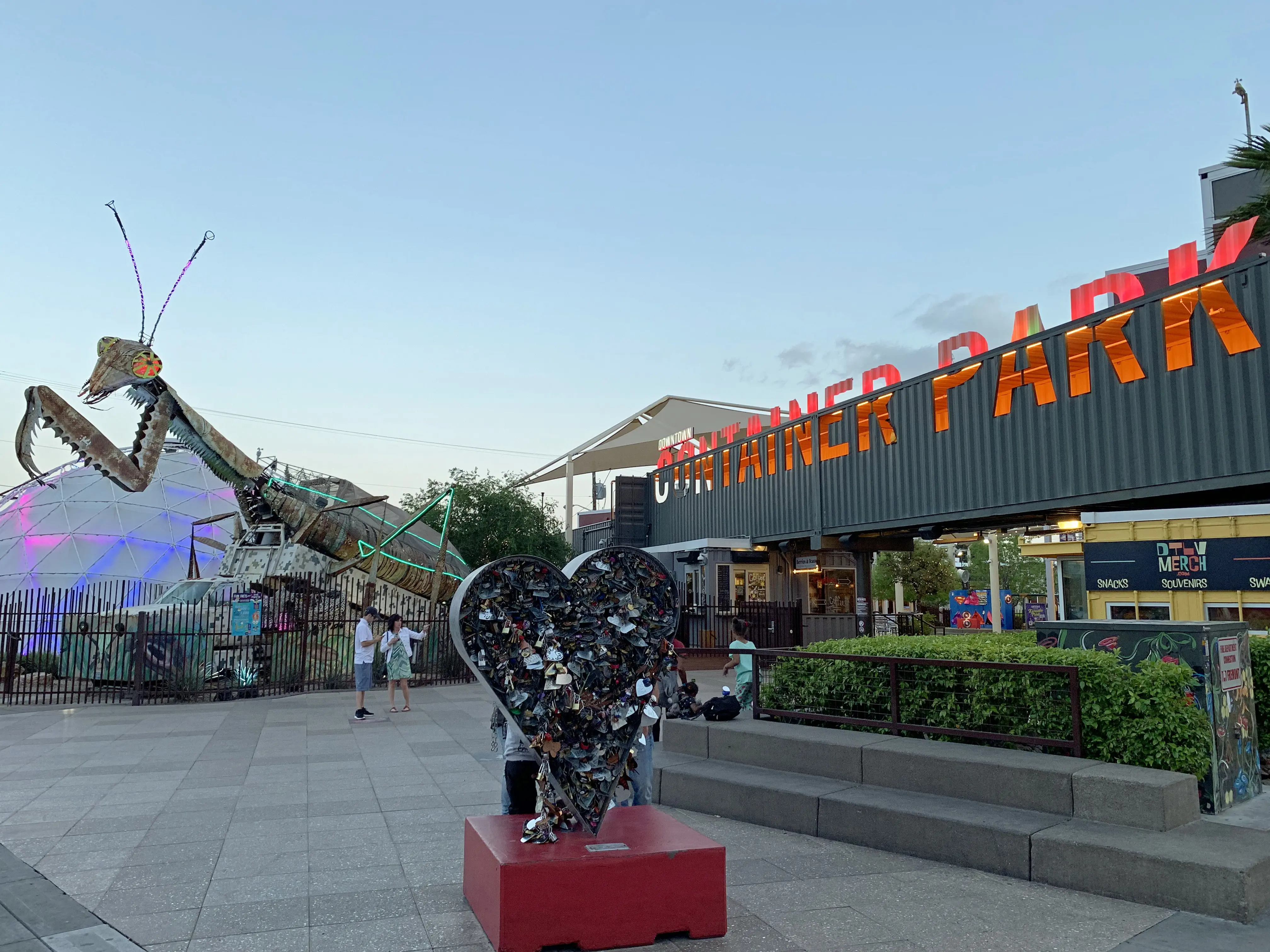 Downtown Container Park is a shopping, restaurant and nightlife destination in the Fremont East district of Las Vegas.