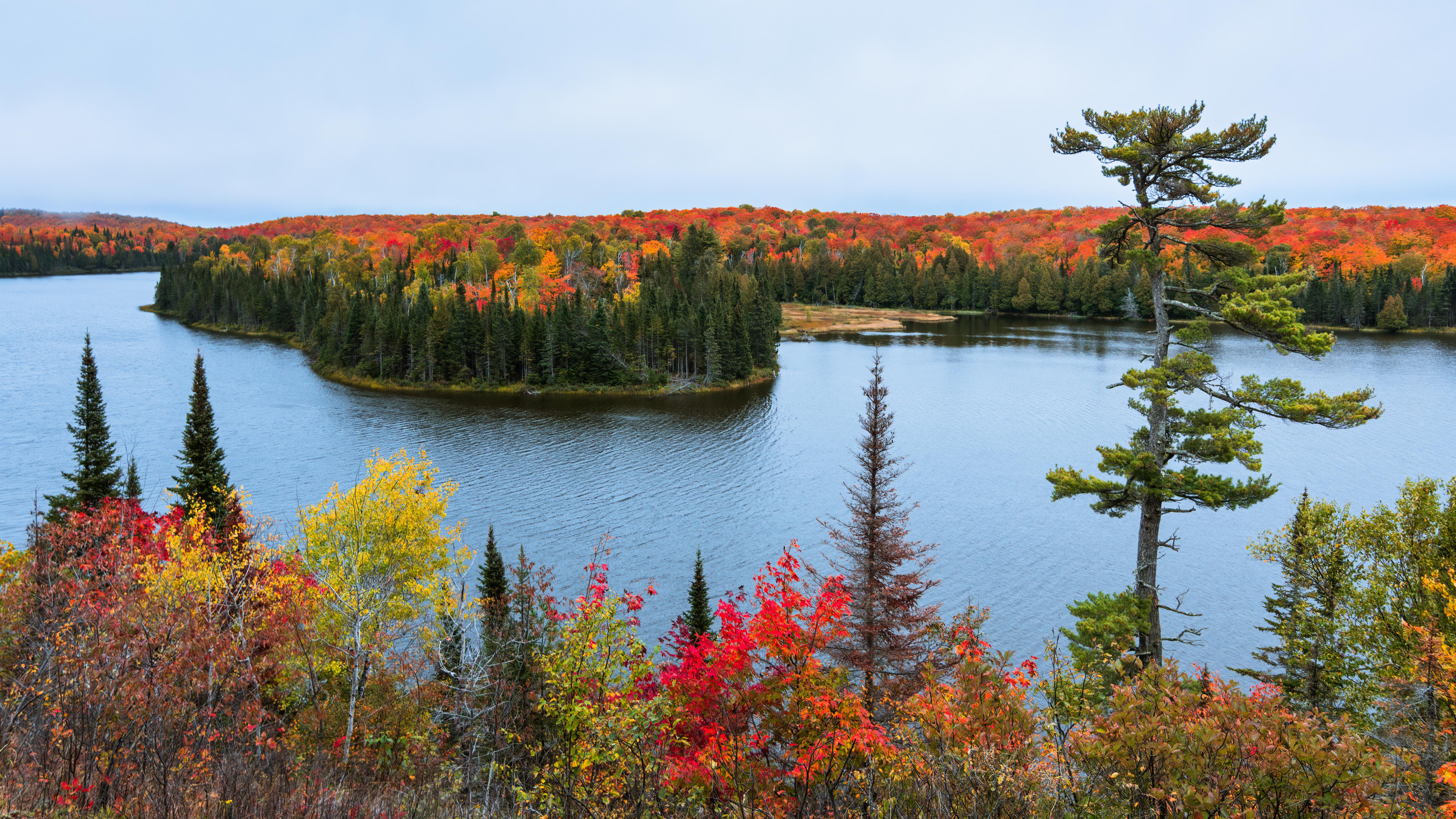 Image of a Minnesota lake in Fall.