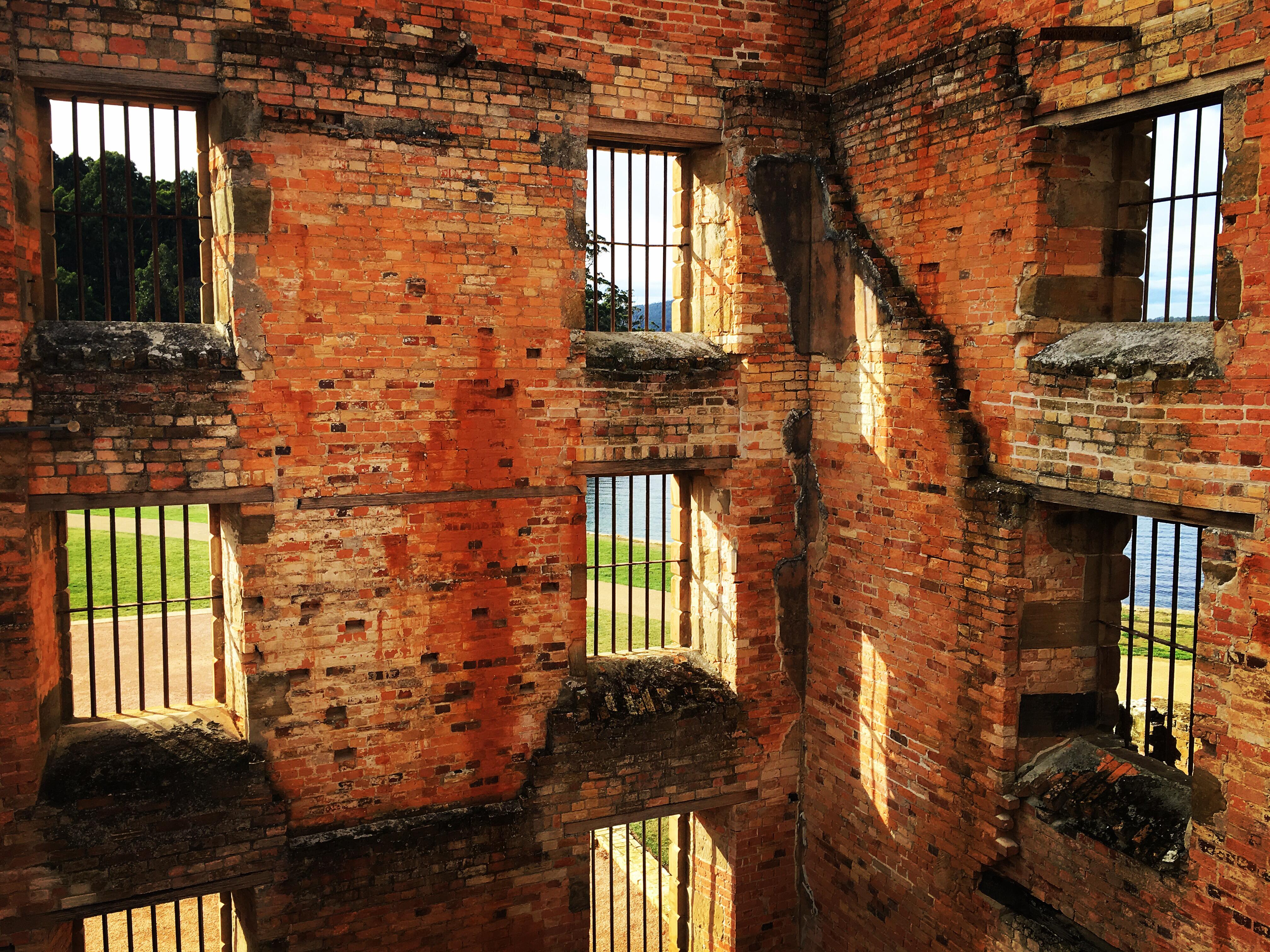Interior image of the old Port Arthur Prison.