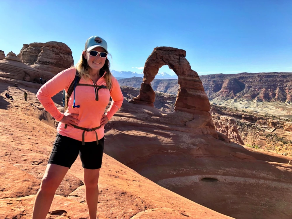 Rock formations in Arches National Park, north of Moab in Utah