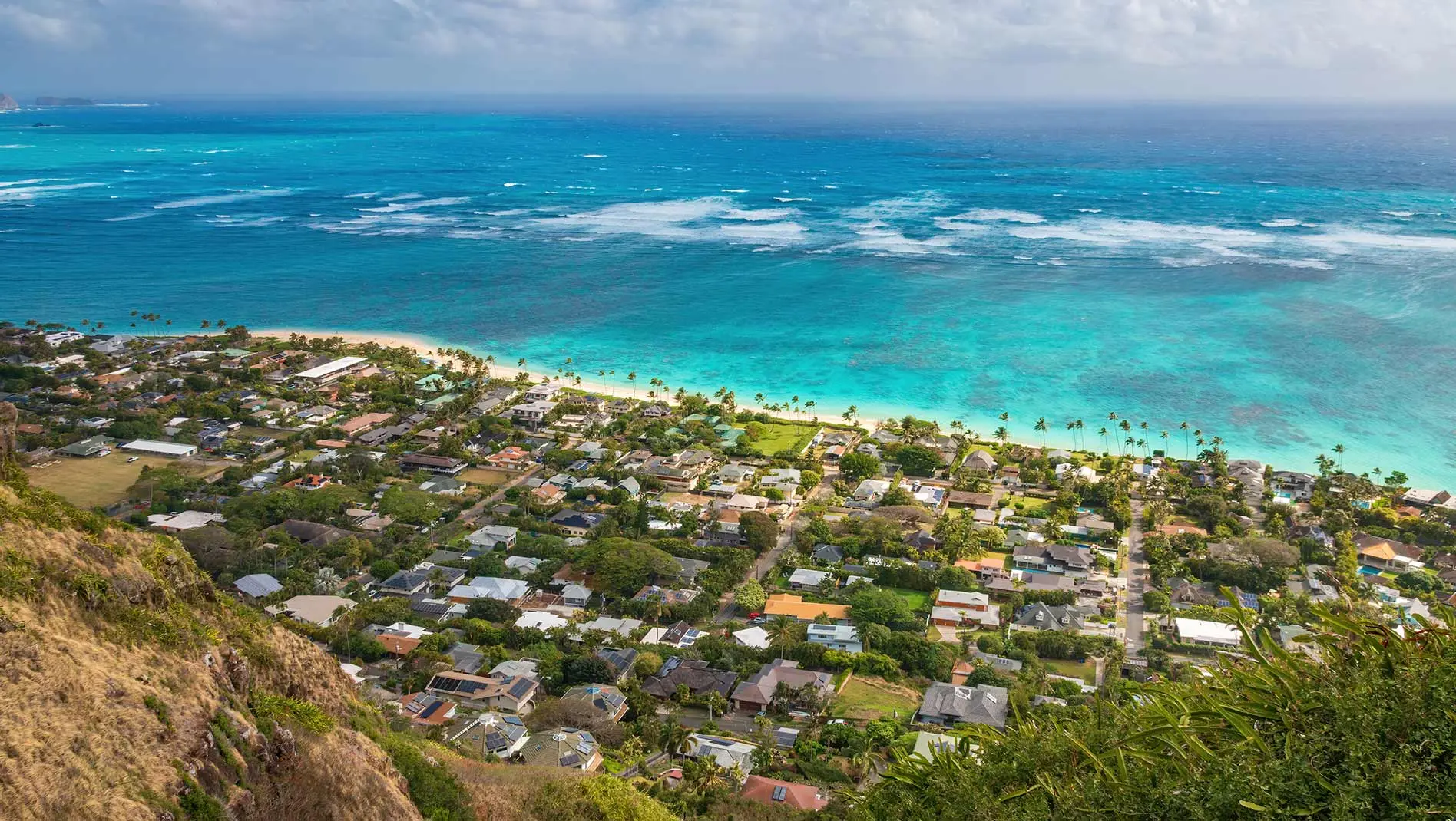 Aerial view of Kailua Kona