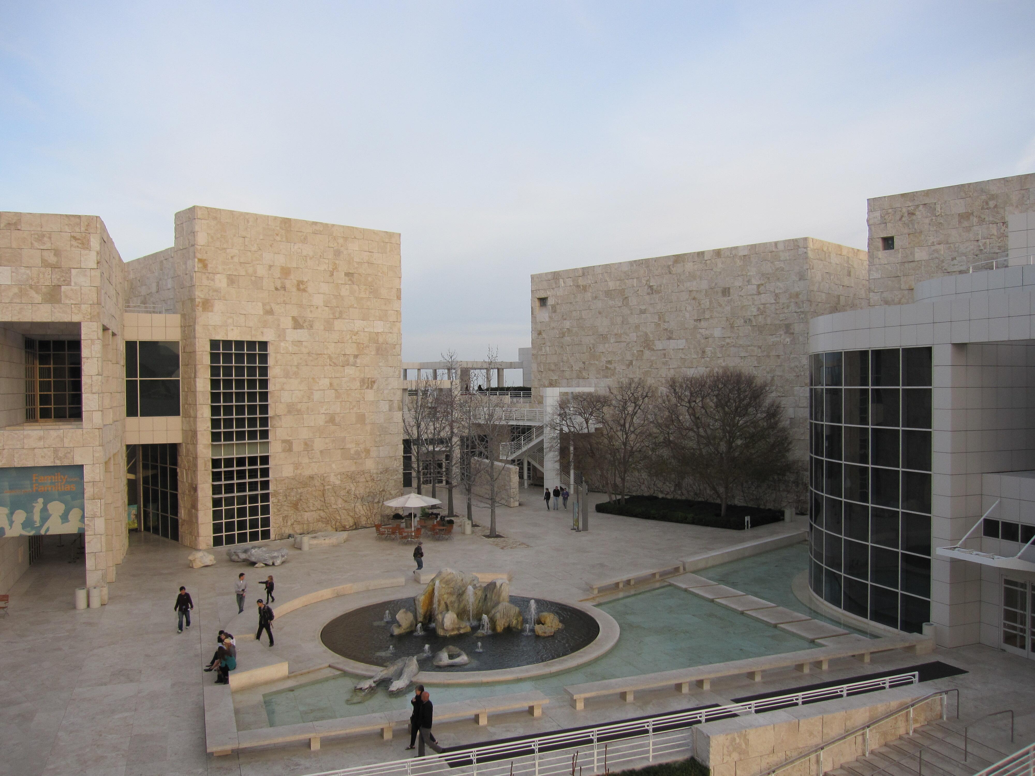 Image of the campus of the Getty Museum in Los Angeles, California.