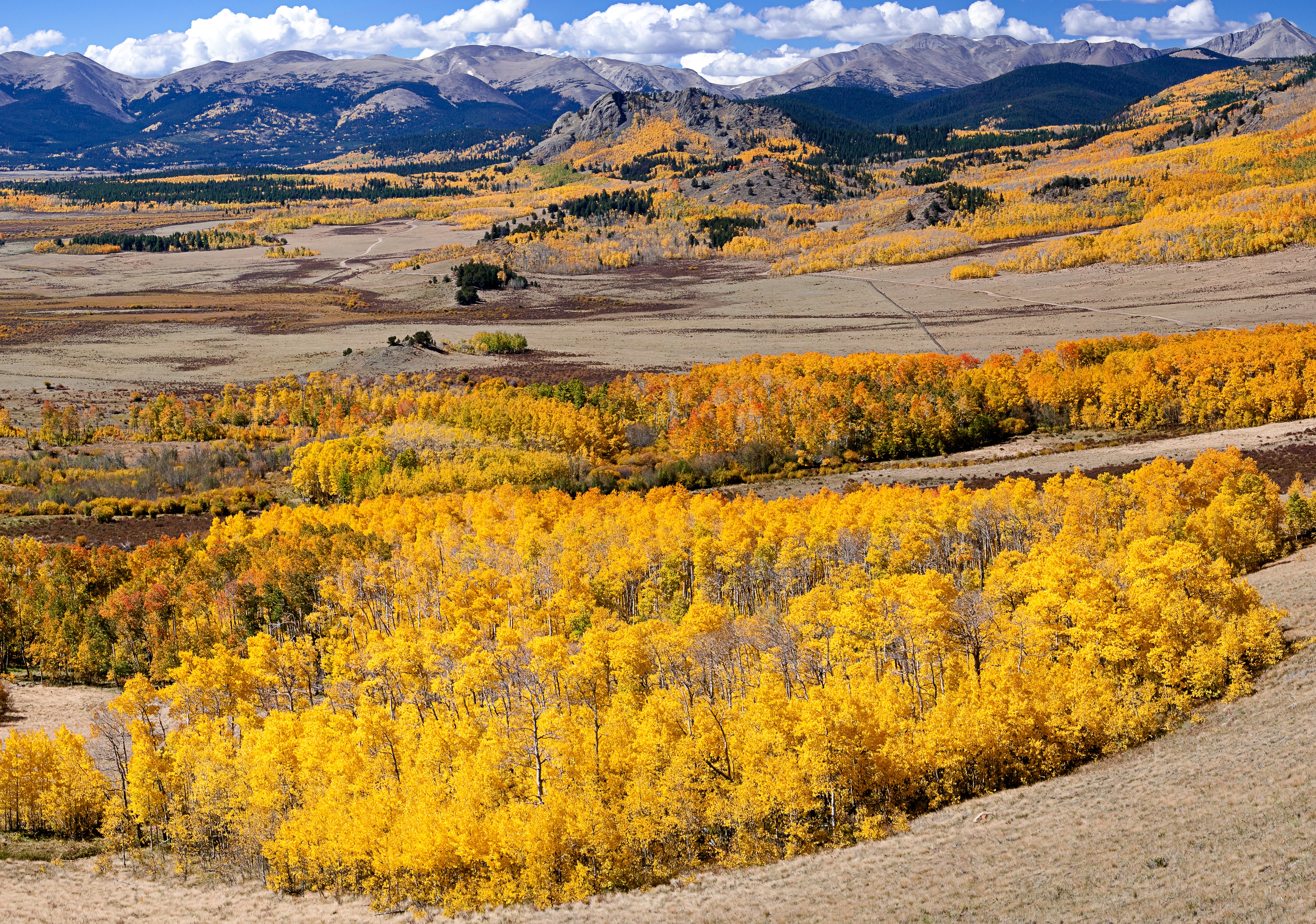 Image of the scenic fall landscape of Kenosha Pass.