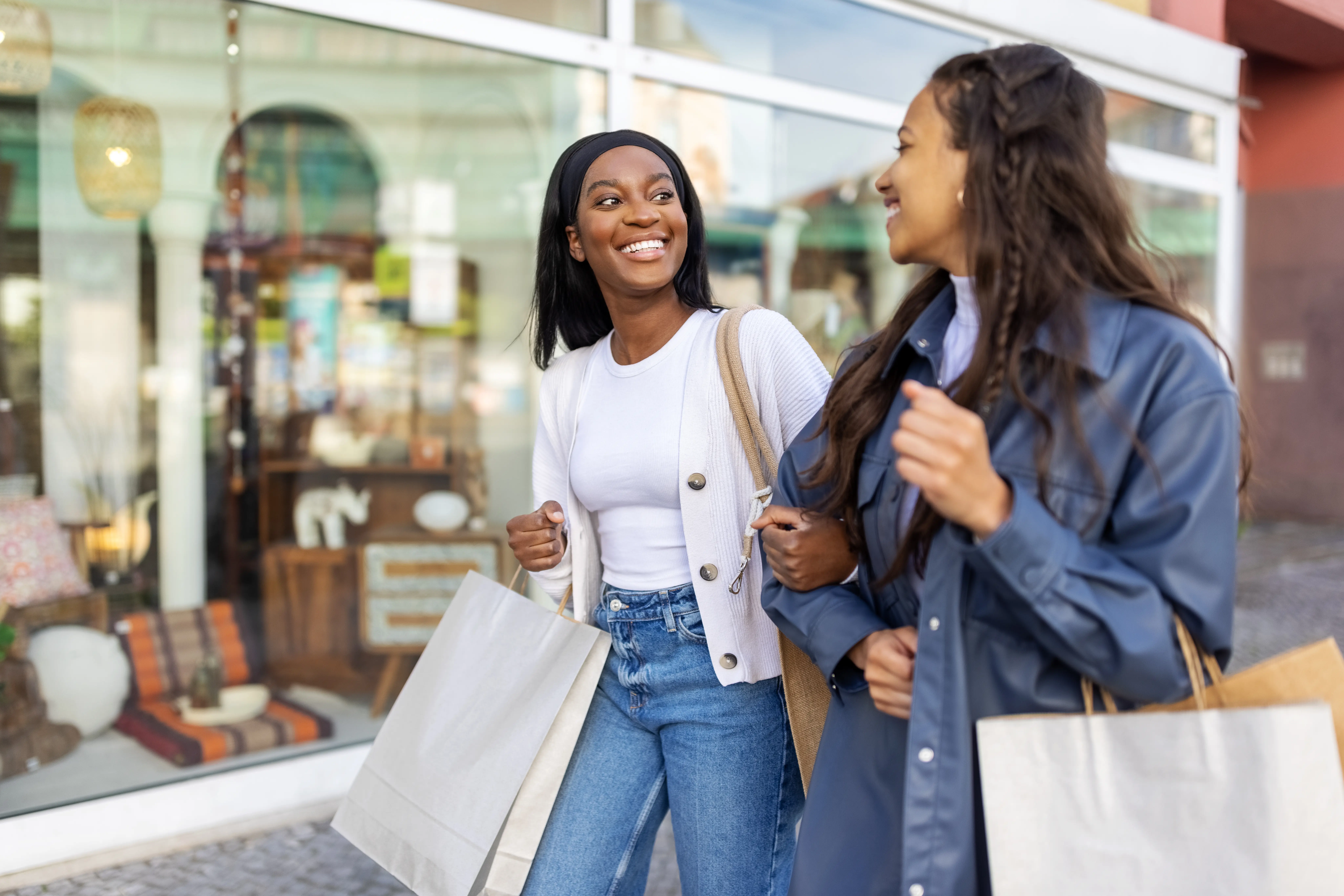 Photo of two women shopping