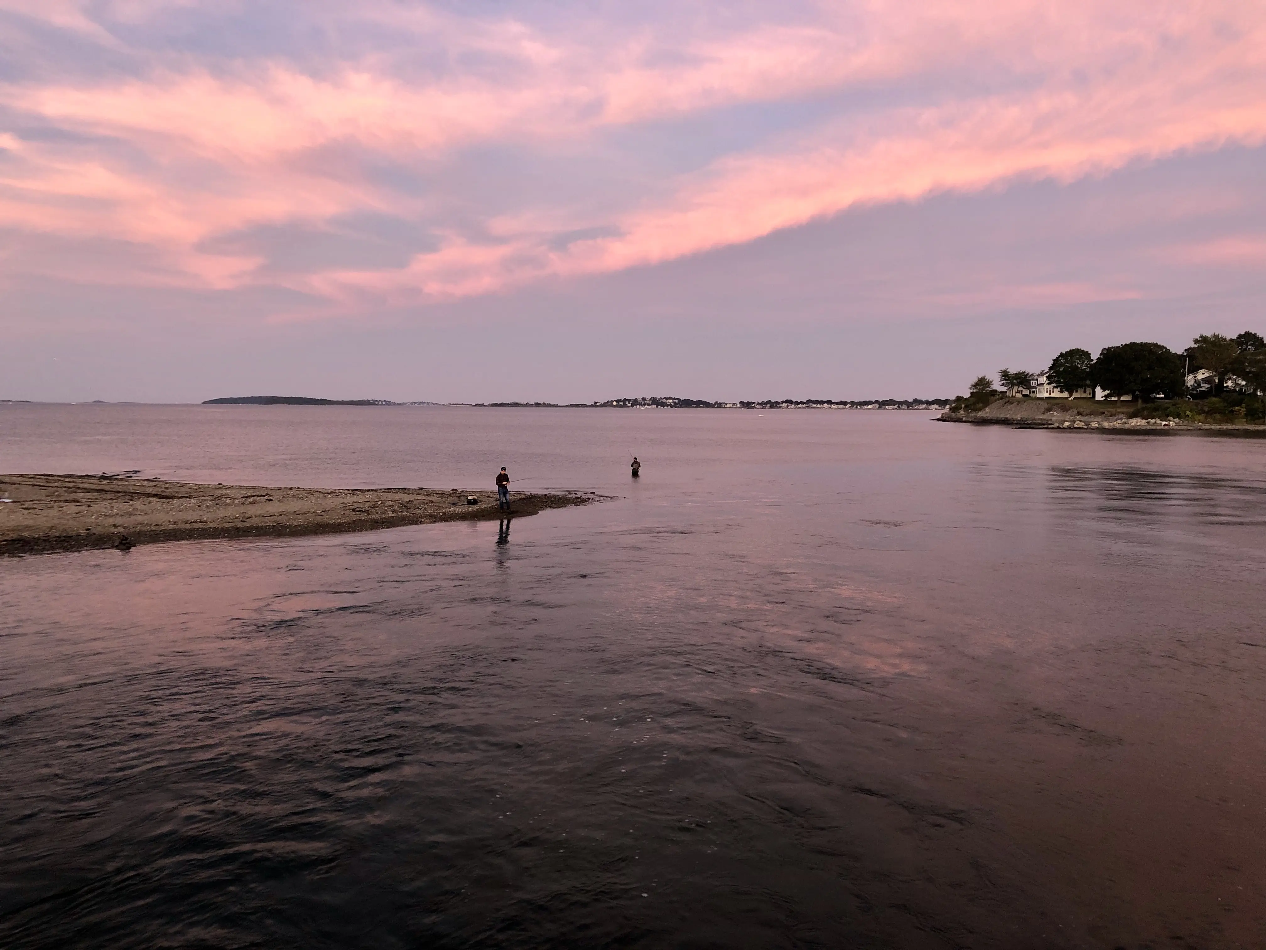 Outdoor image of the southern part of Wollaston Beach.