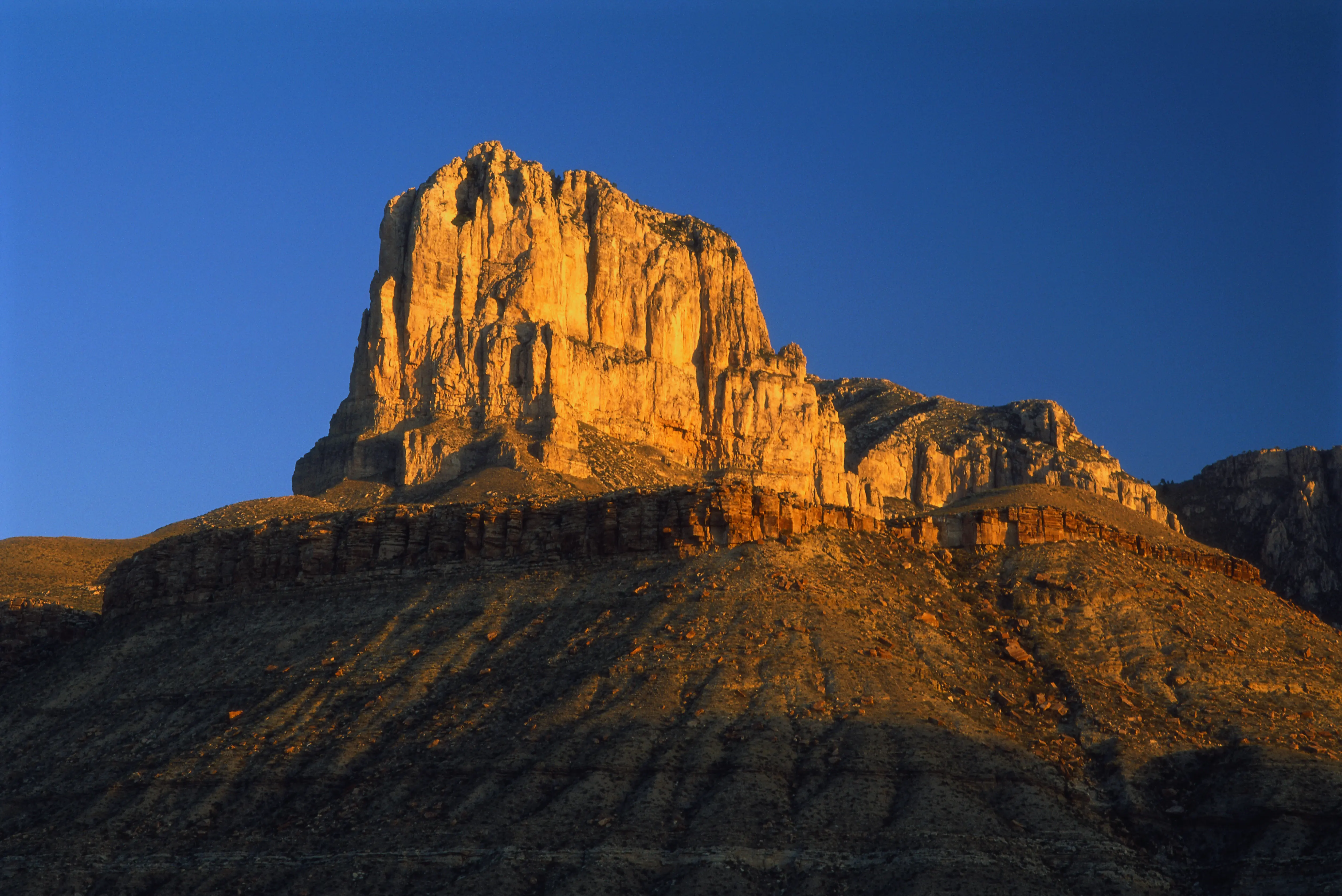 Image of El Capitan mountain at Guadalupe Mountains National Park.