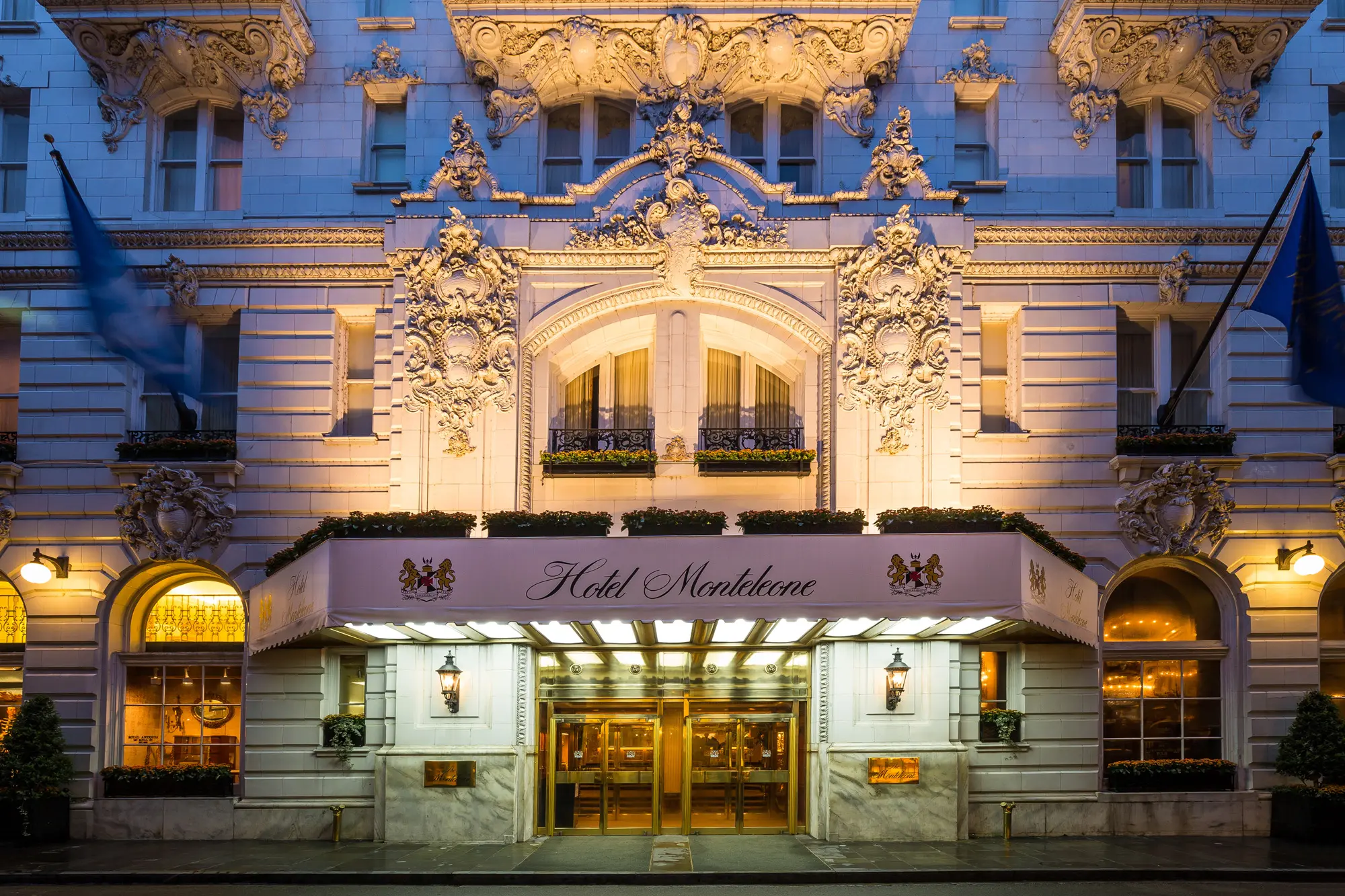 Exterior photo of Hotel Monteleone in New Orleans Louisiana