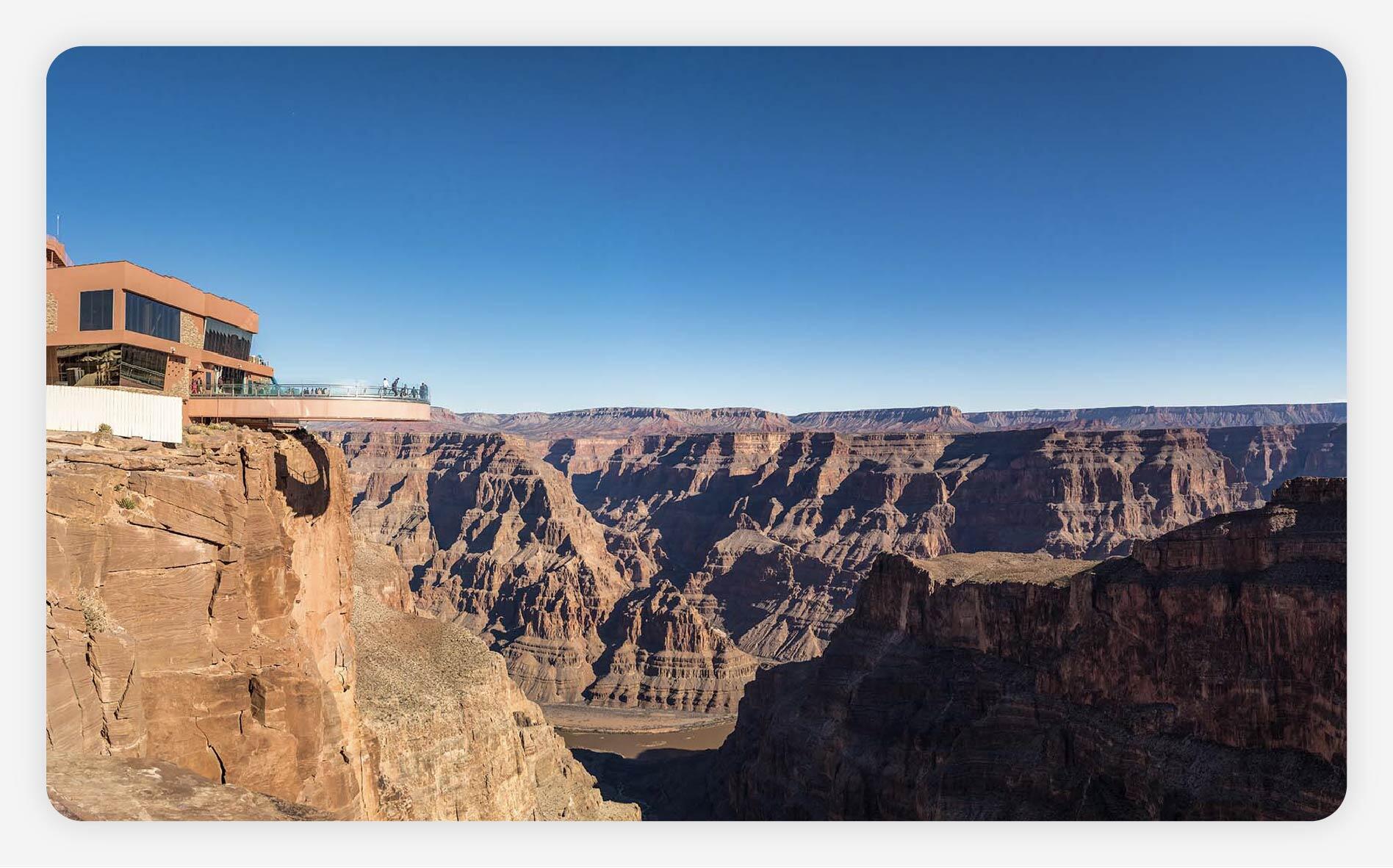 View of the Grand Canyon Skywalk.