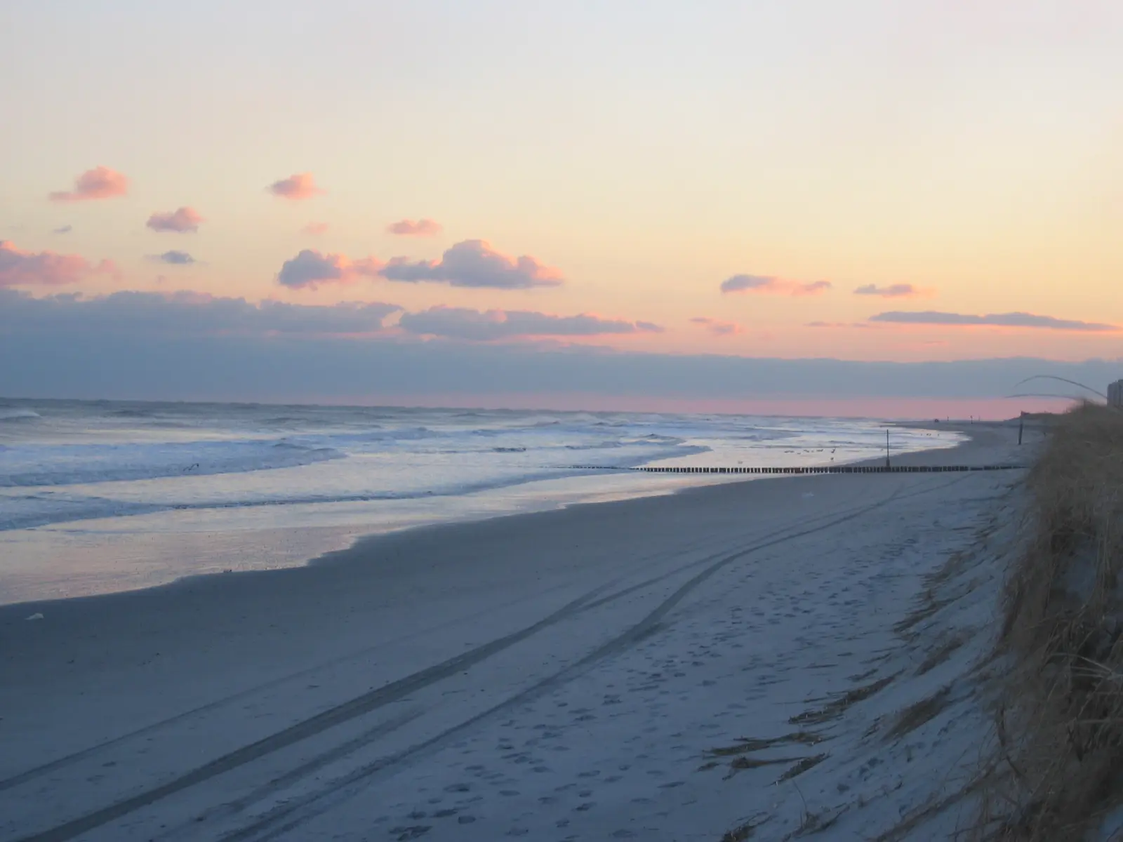 Image of sunset at Brigantine Beach , New Jersey.