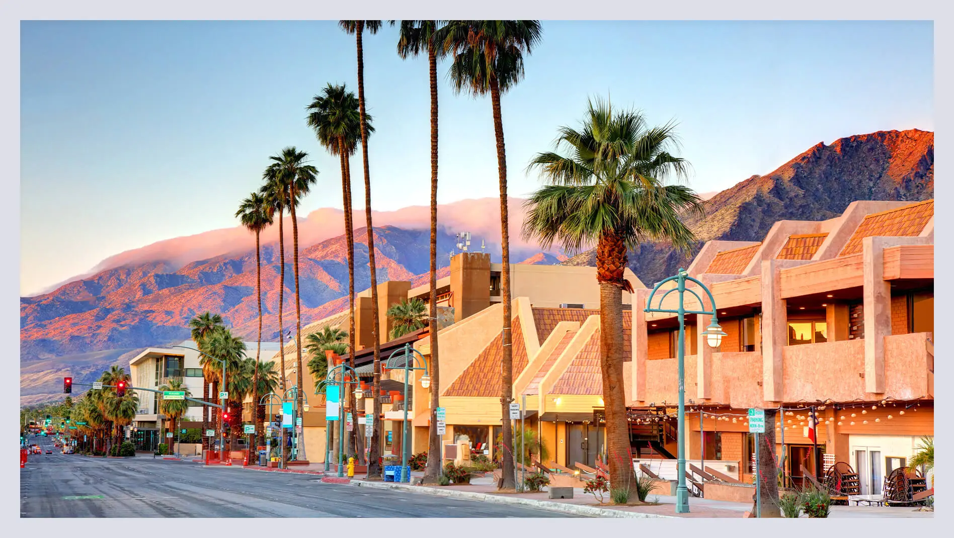 Street in Palm Springs, California
