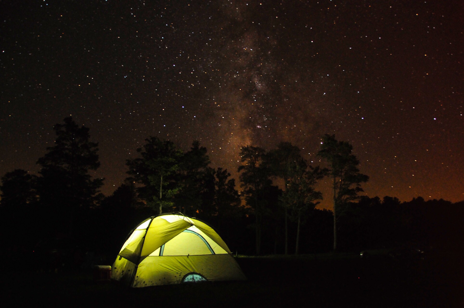 Starry night sky at Cherry Springs State in Pennsylvania