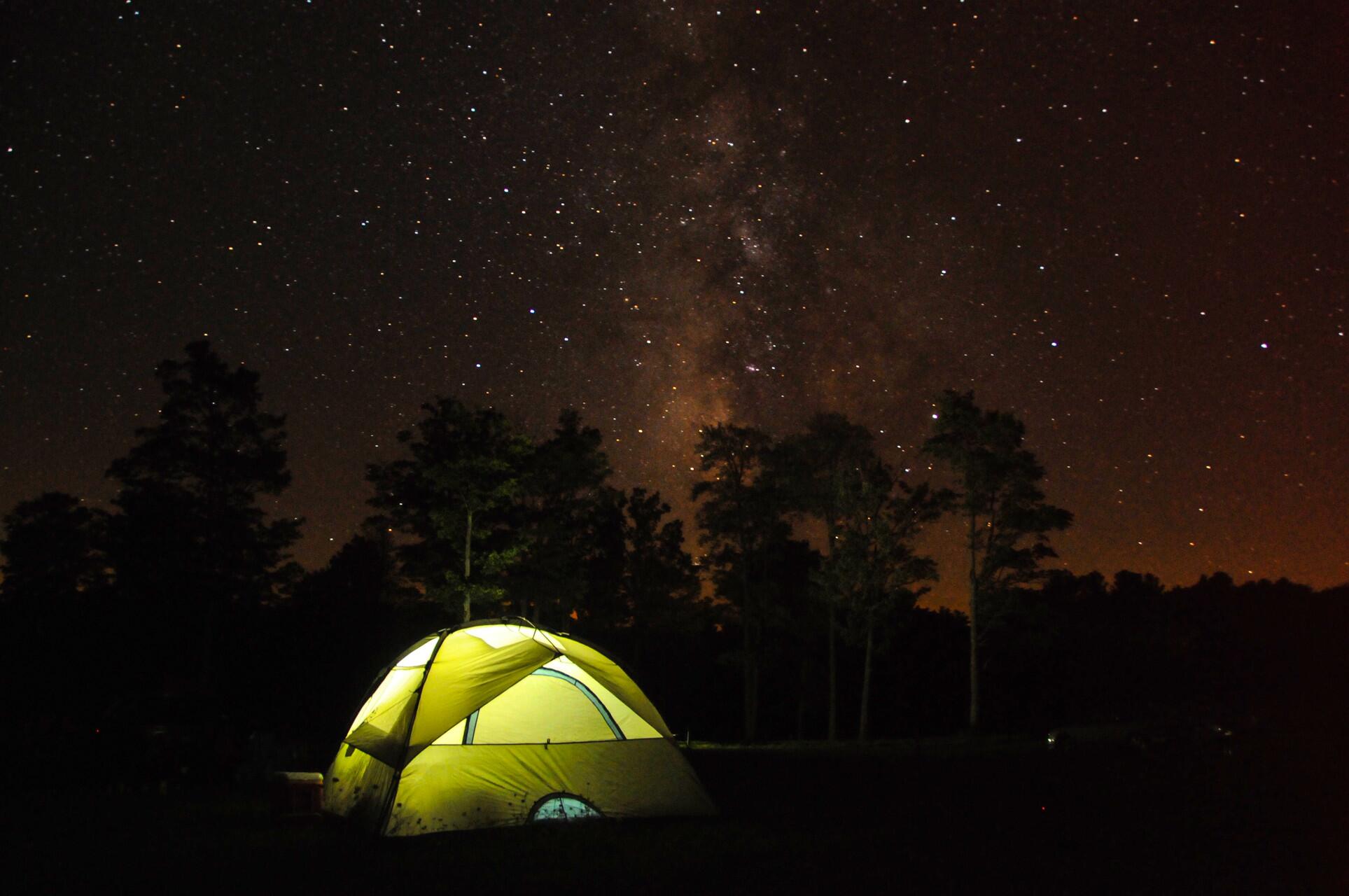 Starry night sky at Cherry Springs State in Pennsylvania