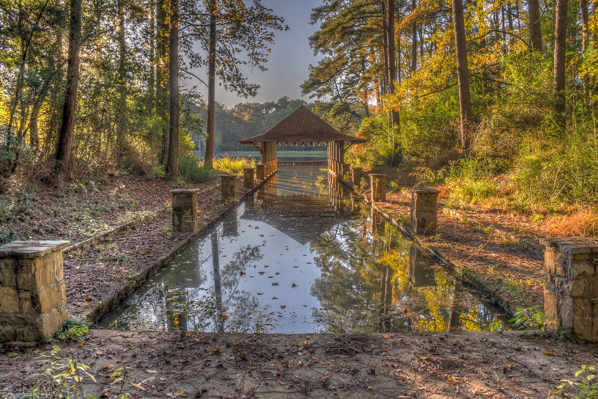 Outdoor image of the landscaping and wilderness of Callaway Gardens
