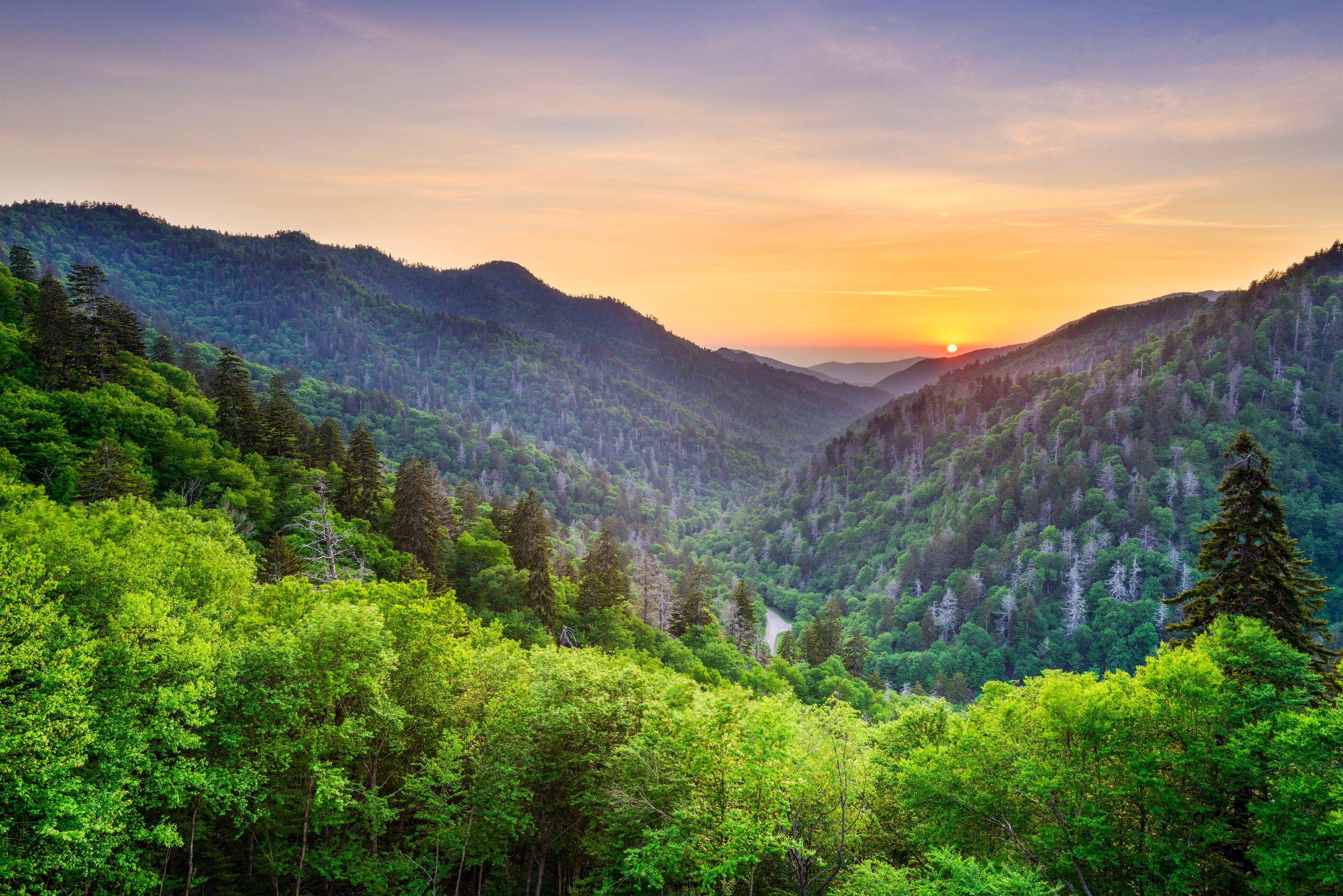 Newfound Gap in the Smoky Mountains National Park