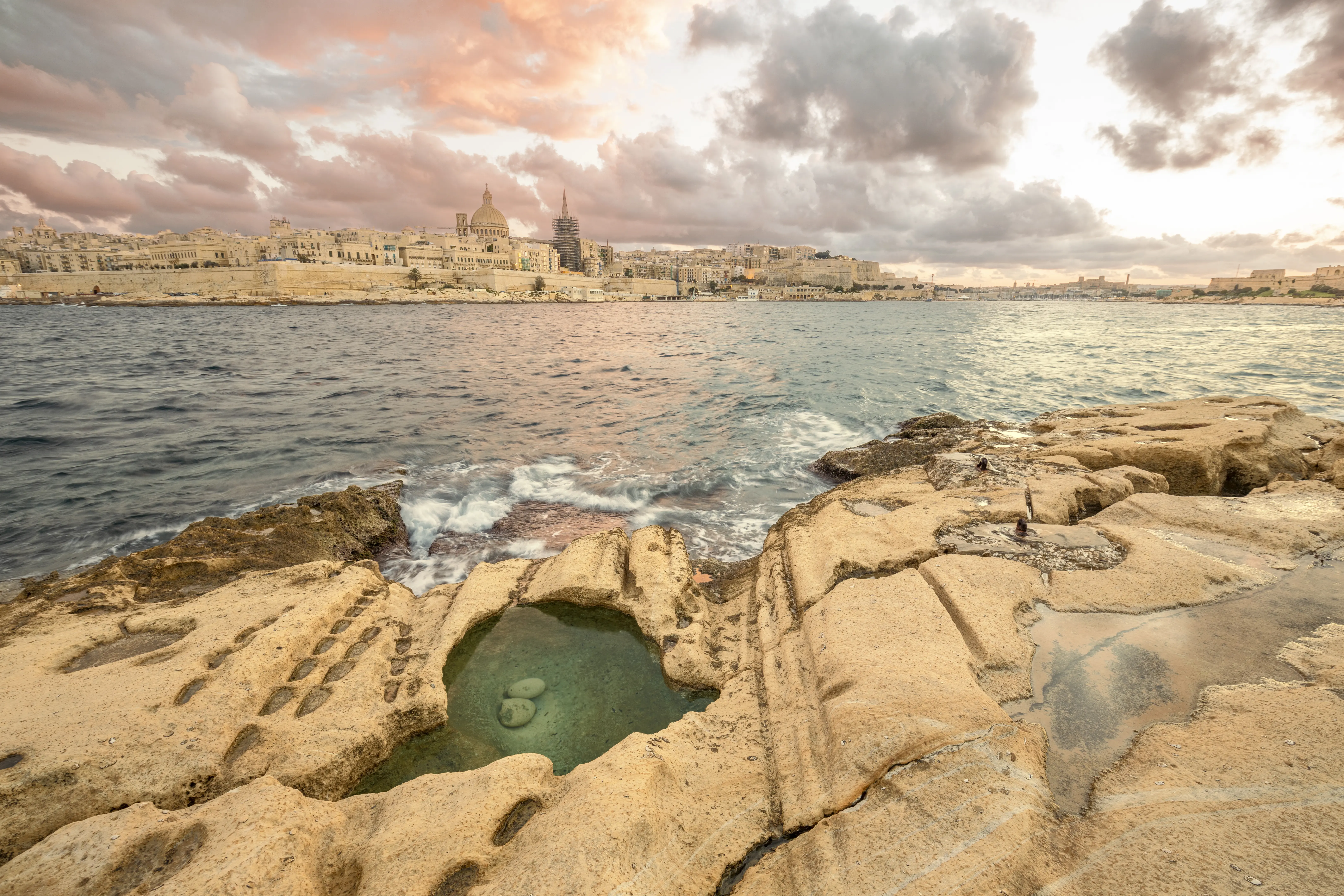 Outdoor scenic picture of Sliema, Malta