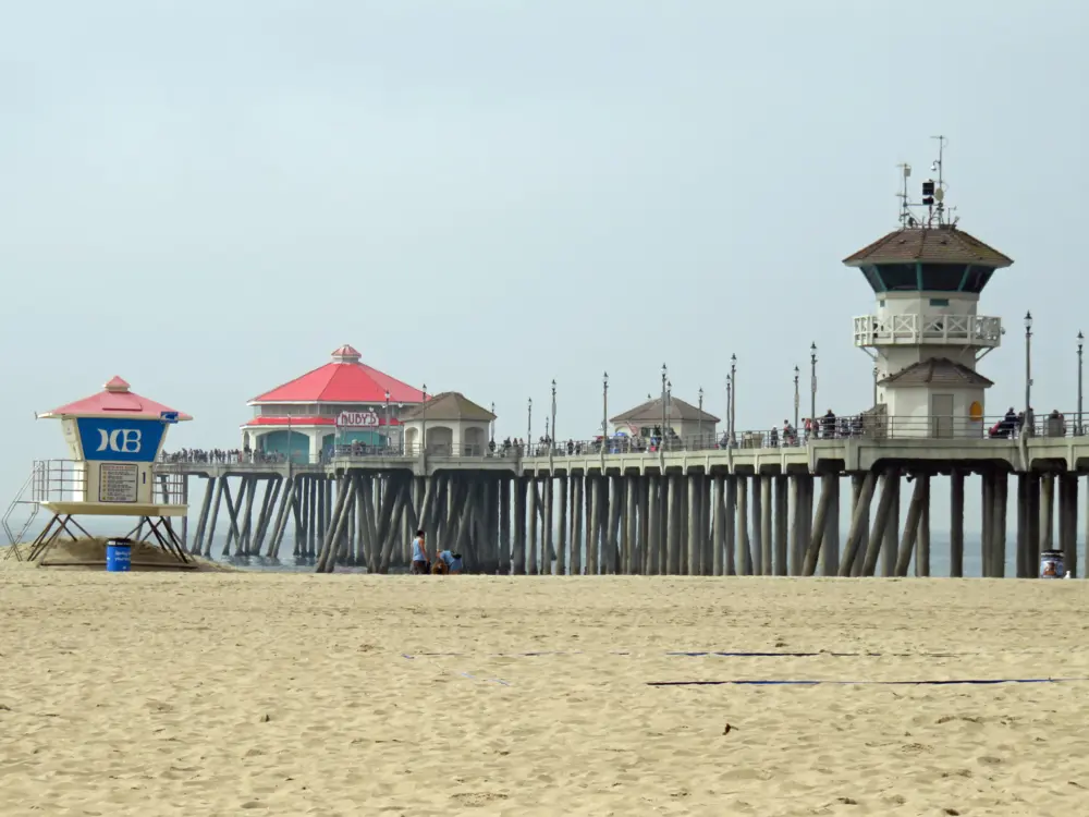 Huntington Beach Pier in Orange County, California, near Anaheim