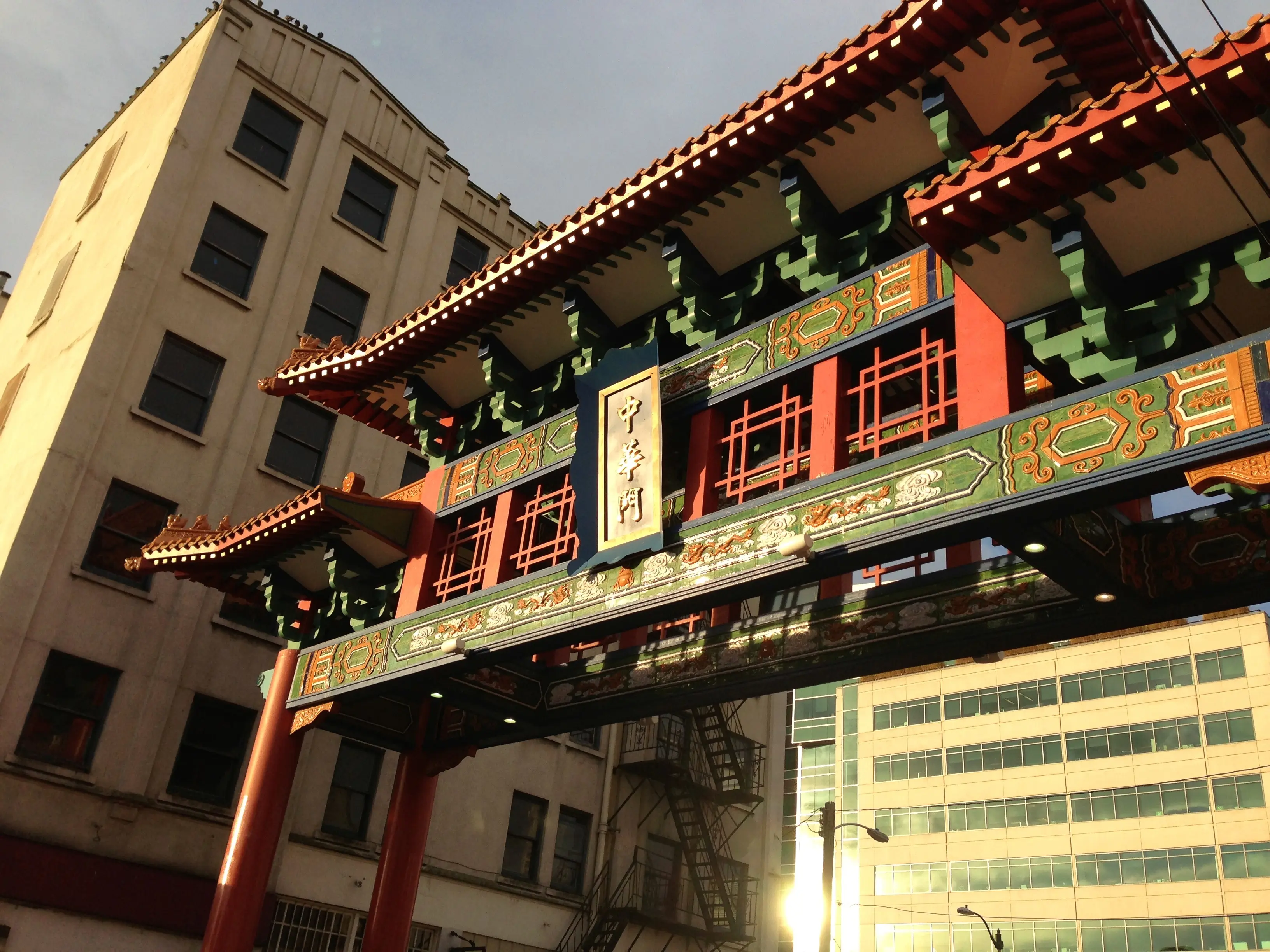 Image of the entrance to the Chinatown district in Seattle, Washington.