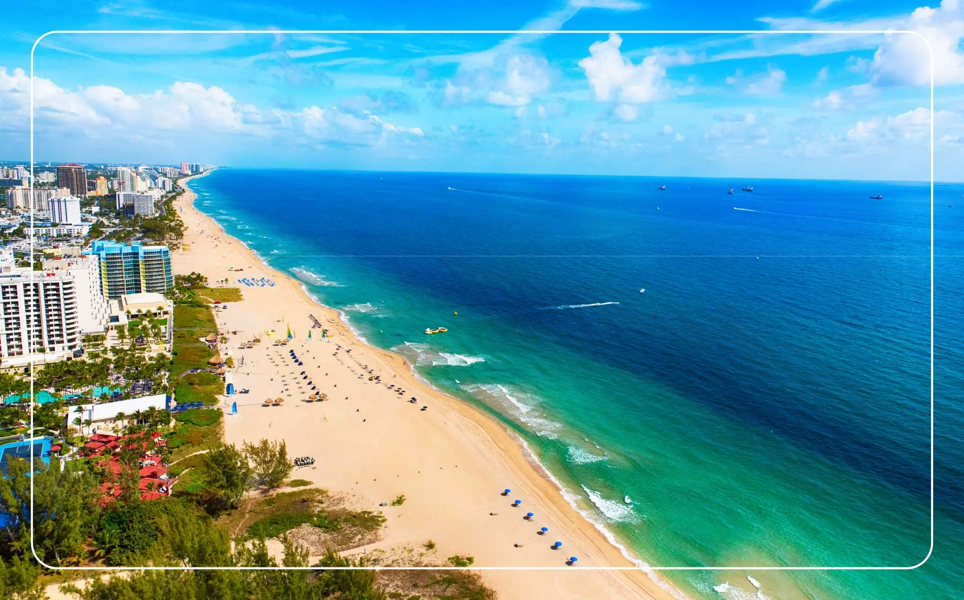 The coastline at Lauderdale-by-the-Sea.