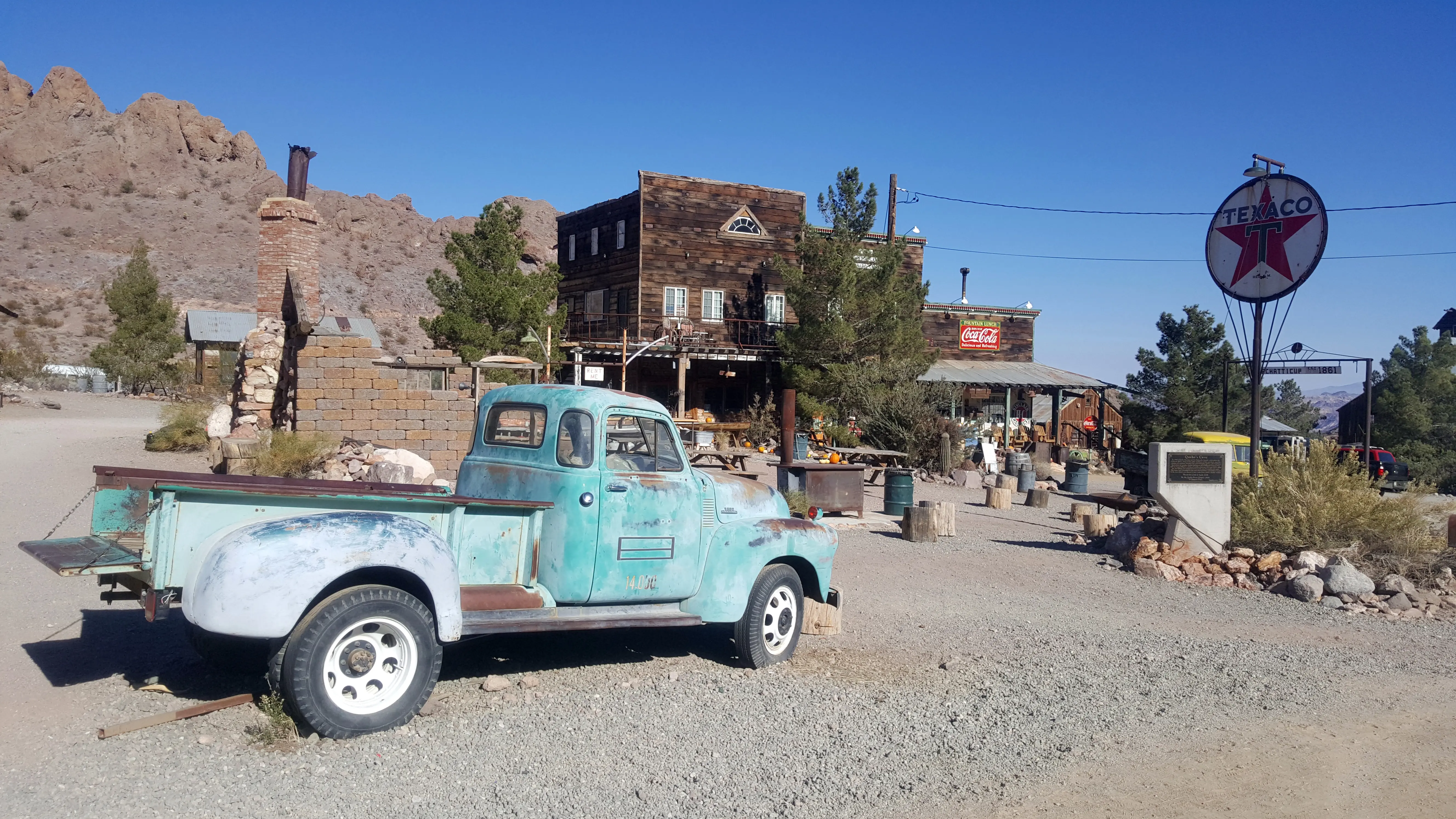 Image of Nelson Ghost Town historic mining site in Eldorado Canyon, Nevada.