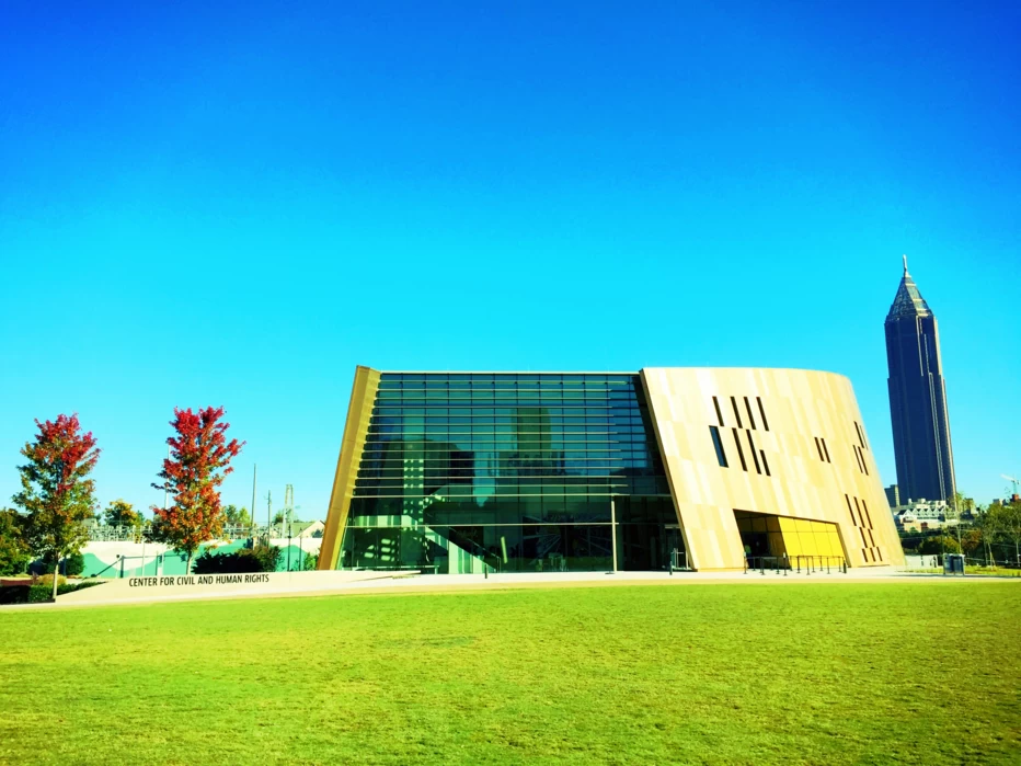 Exterior of Center for Civil and Human Rights in Atlanta, Georgia