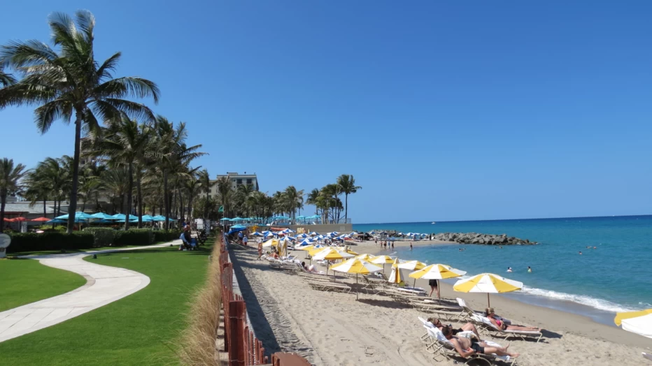 5 diamond resort, beach, private beach, beach chairs, sandy beach, palm trees