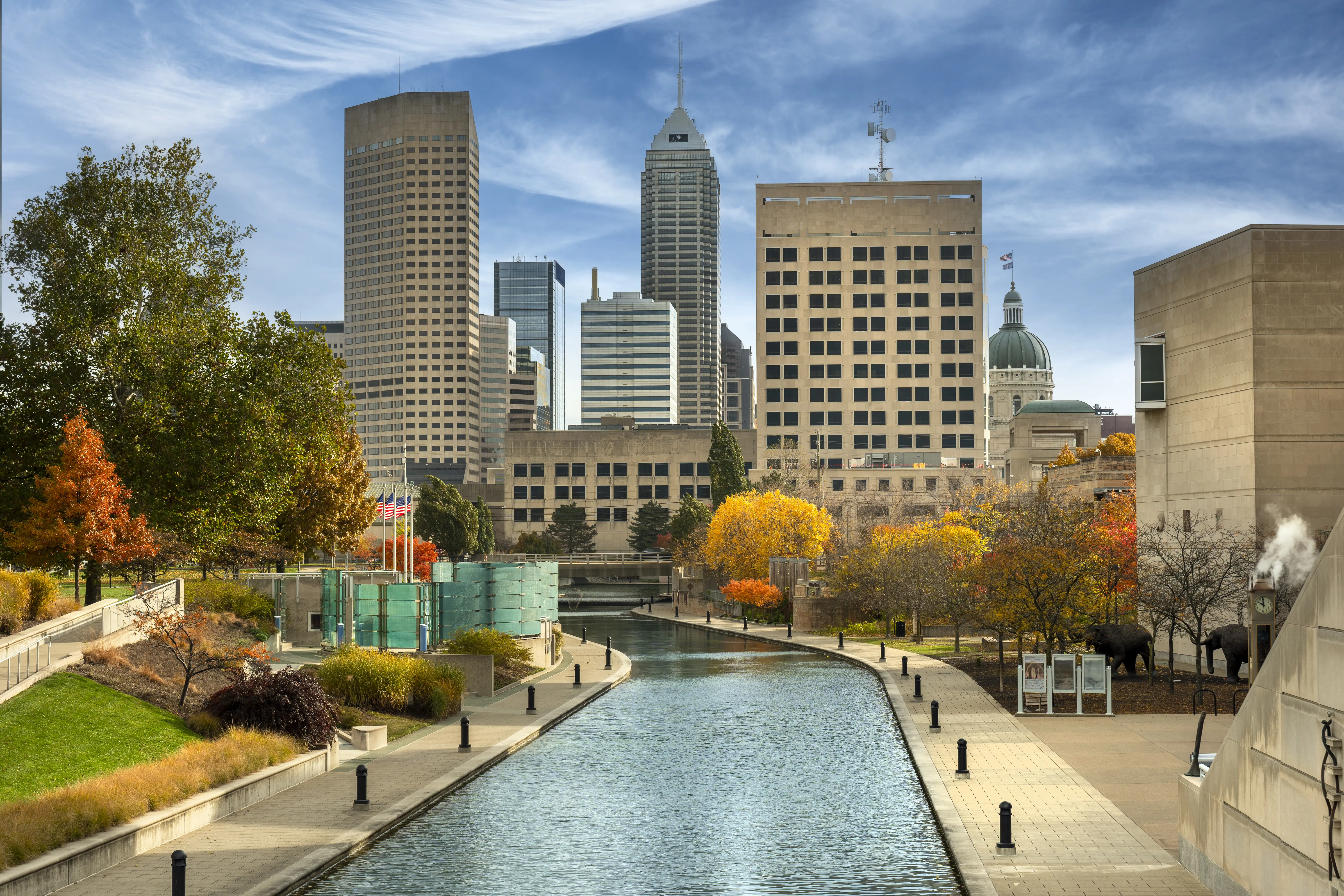 Image of the city skyline of Indianapolis.