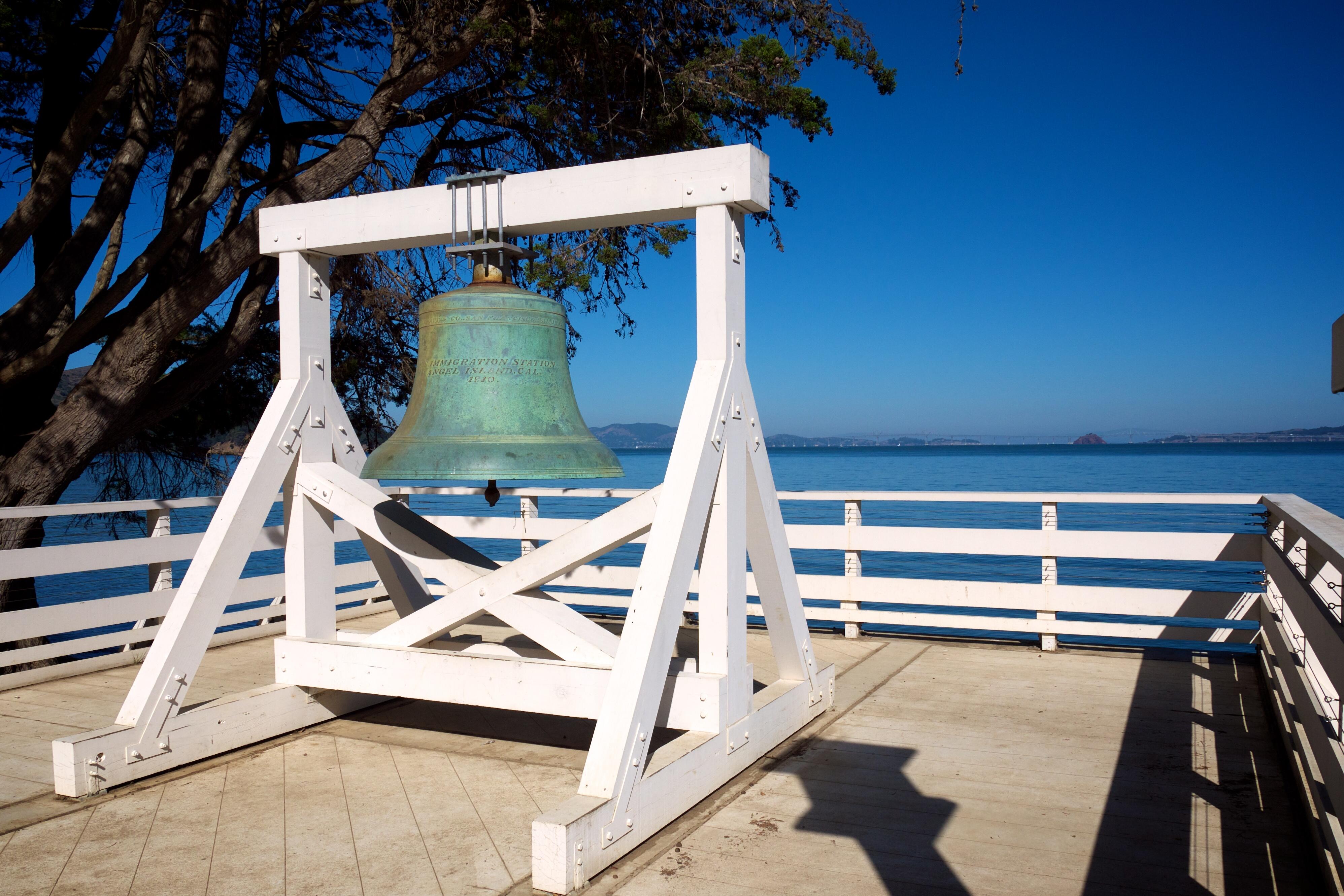 bell at Angel Island Immigration Station