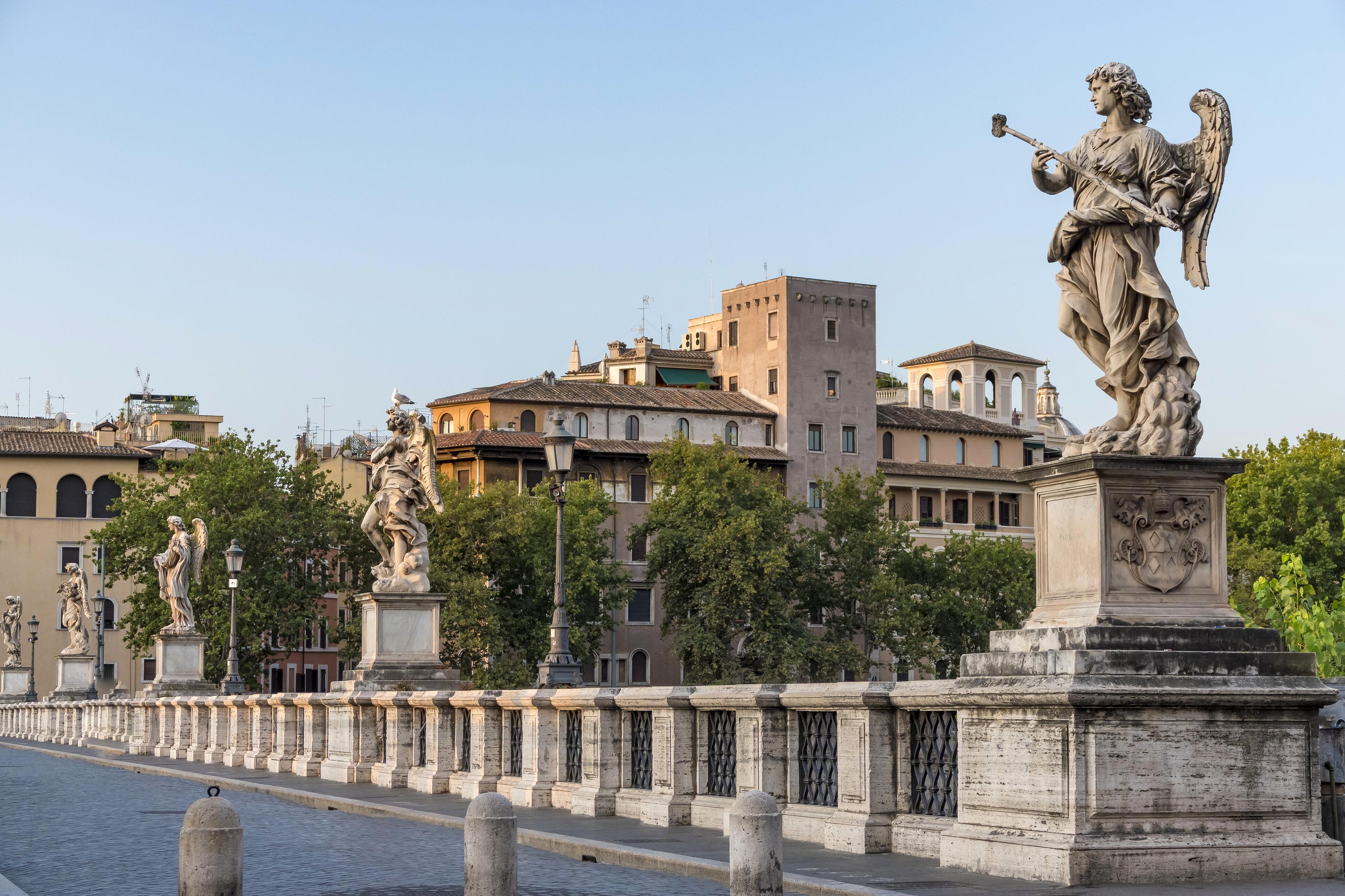 St. Angelo Bridge in Rome Italy