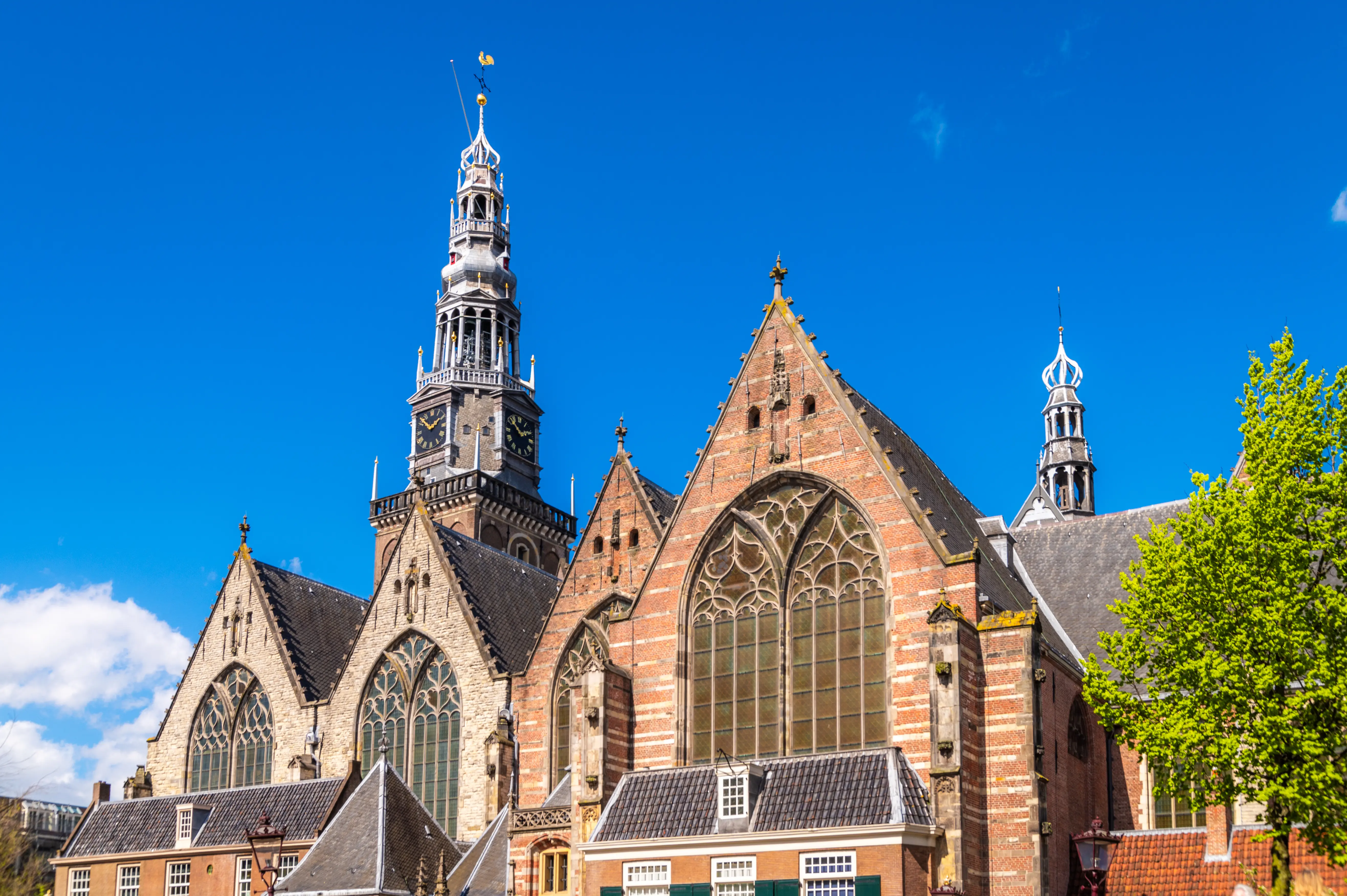 Exterior image of the Old Church (Oude Kerk) in Amsterdam.