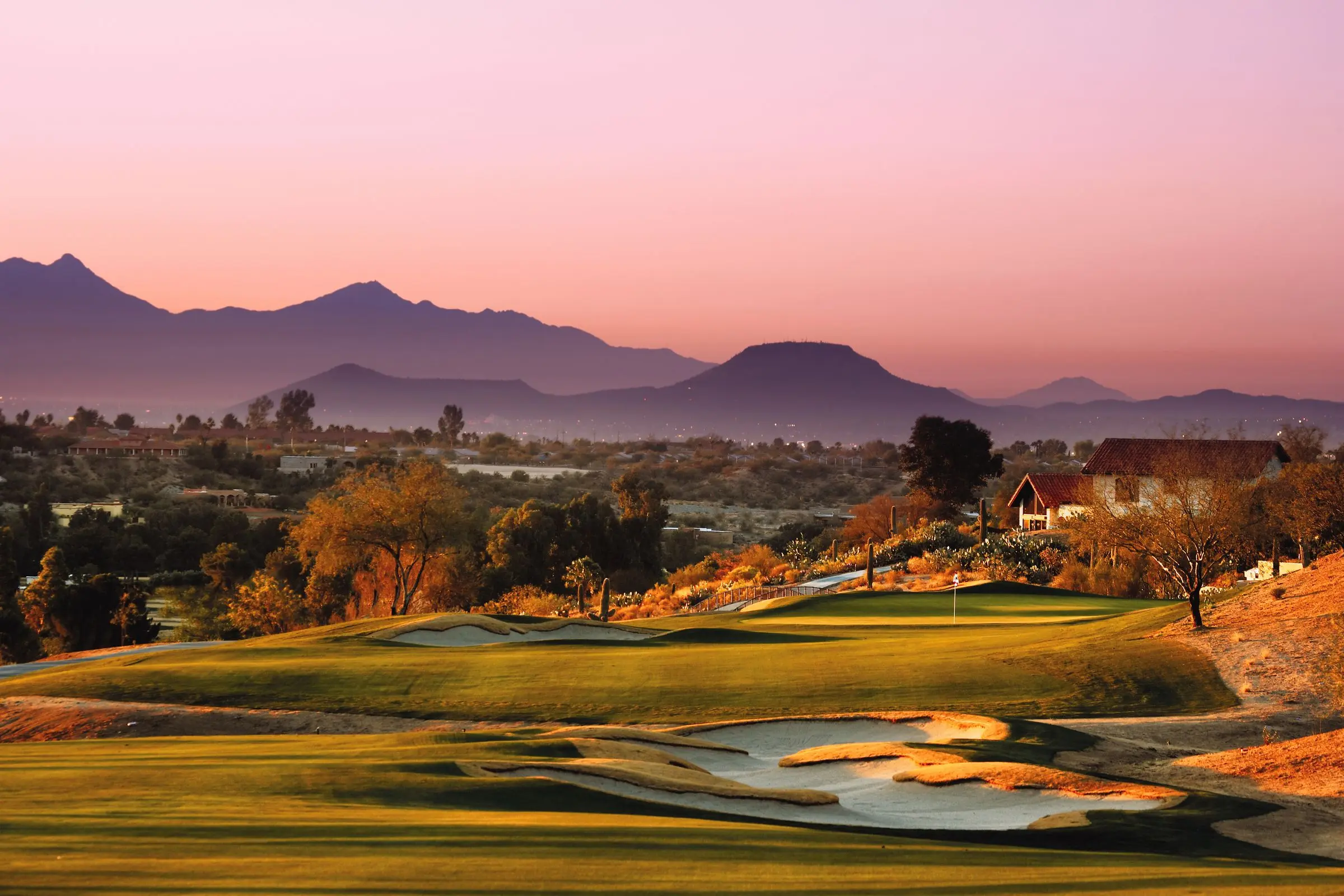 Omni Tucson National Hotel Golf Course on a Sunset
