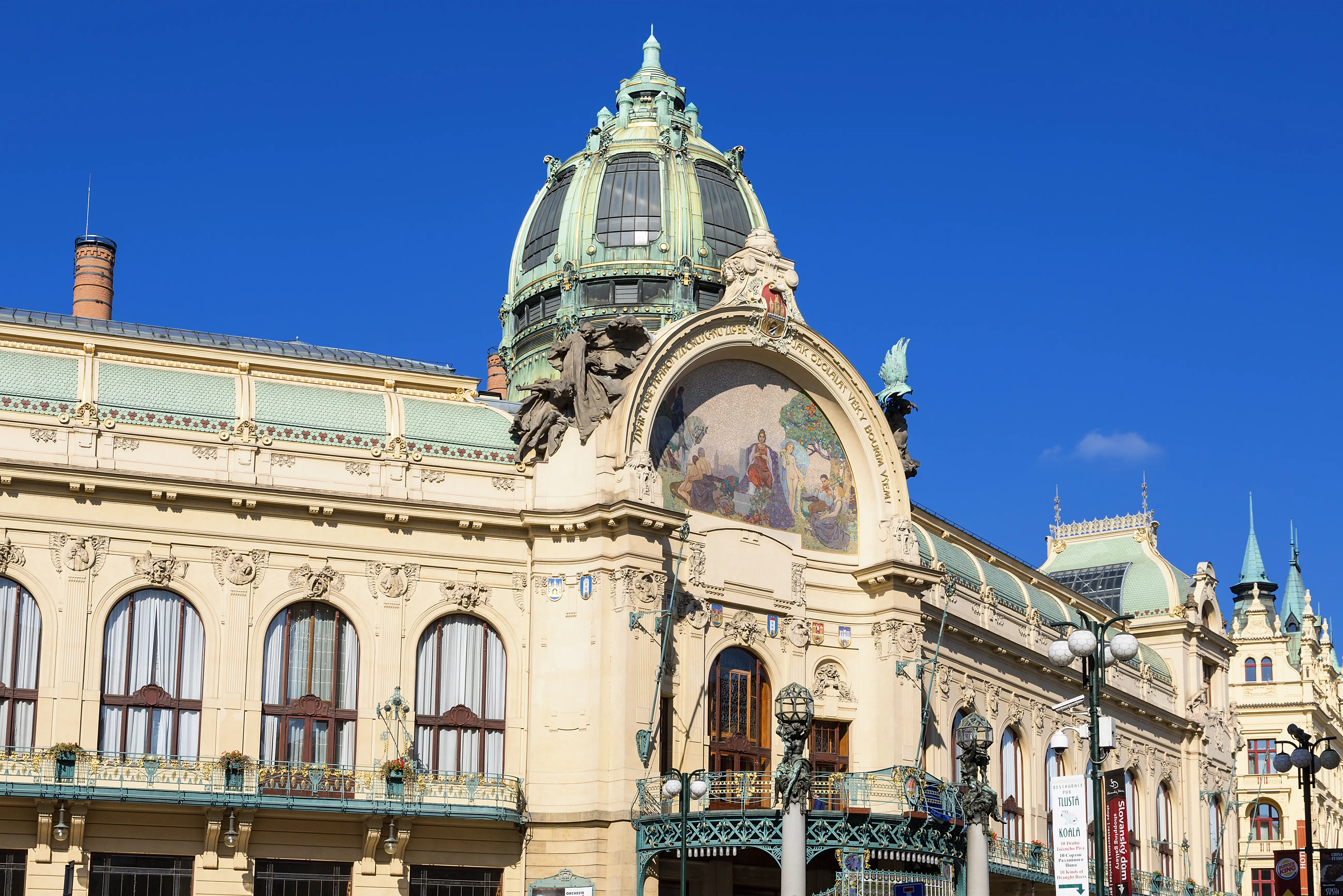 Exterior image of the Prague Municipal House.