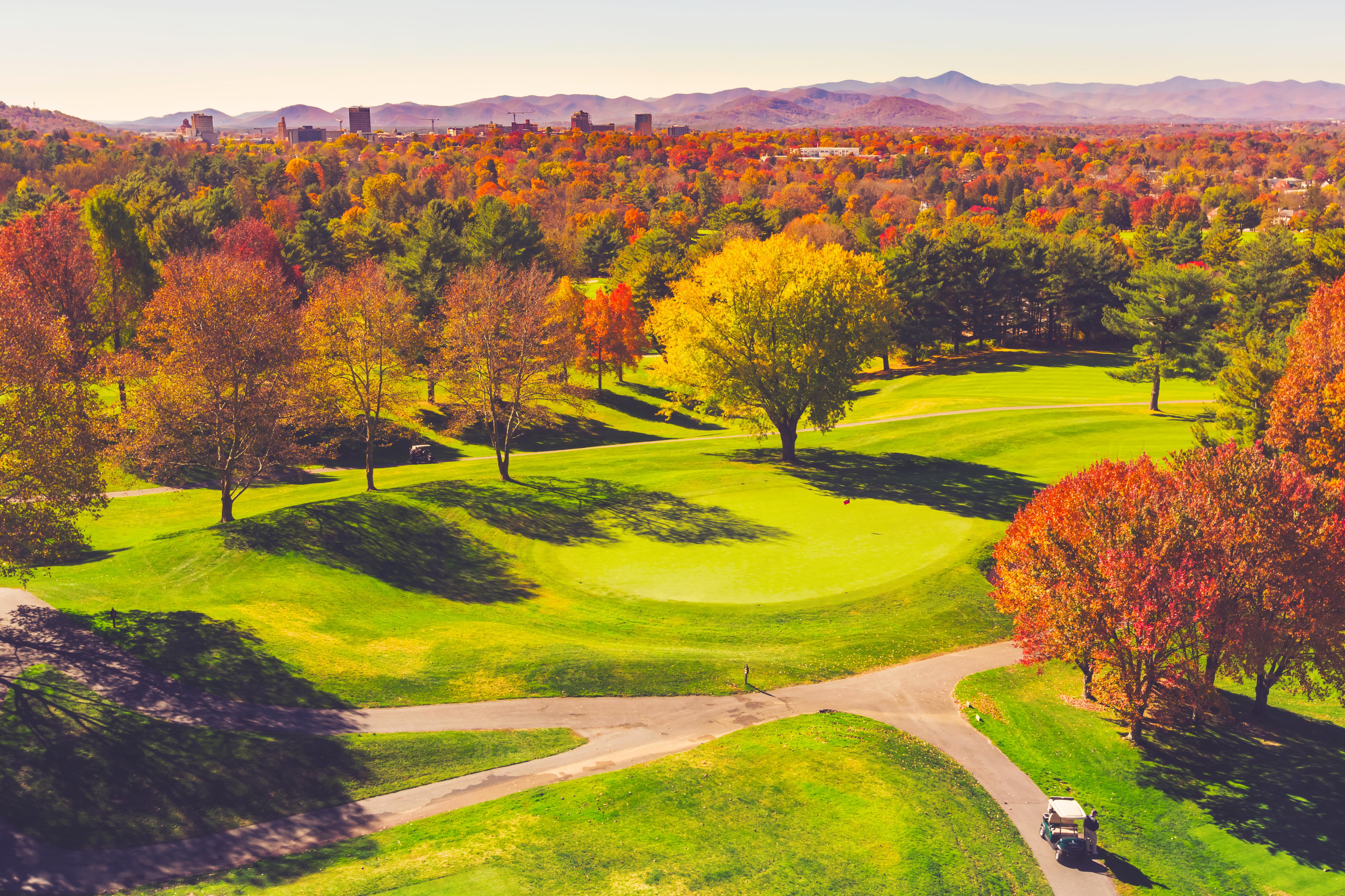 Autumn on golf course