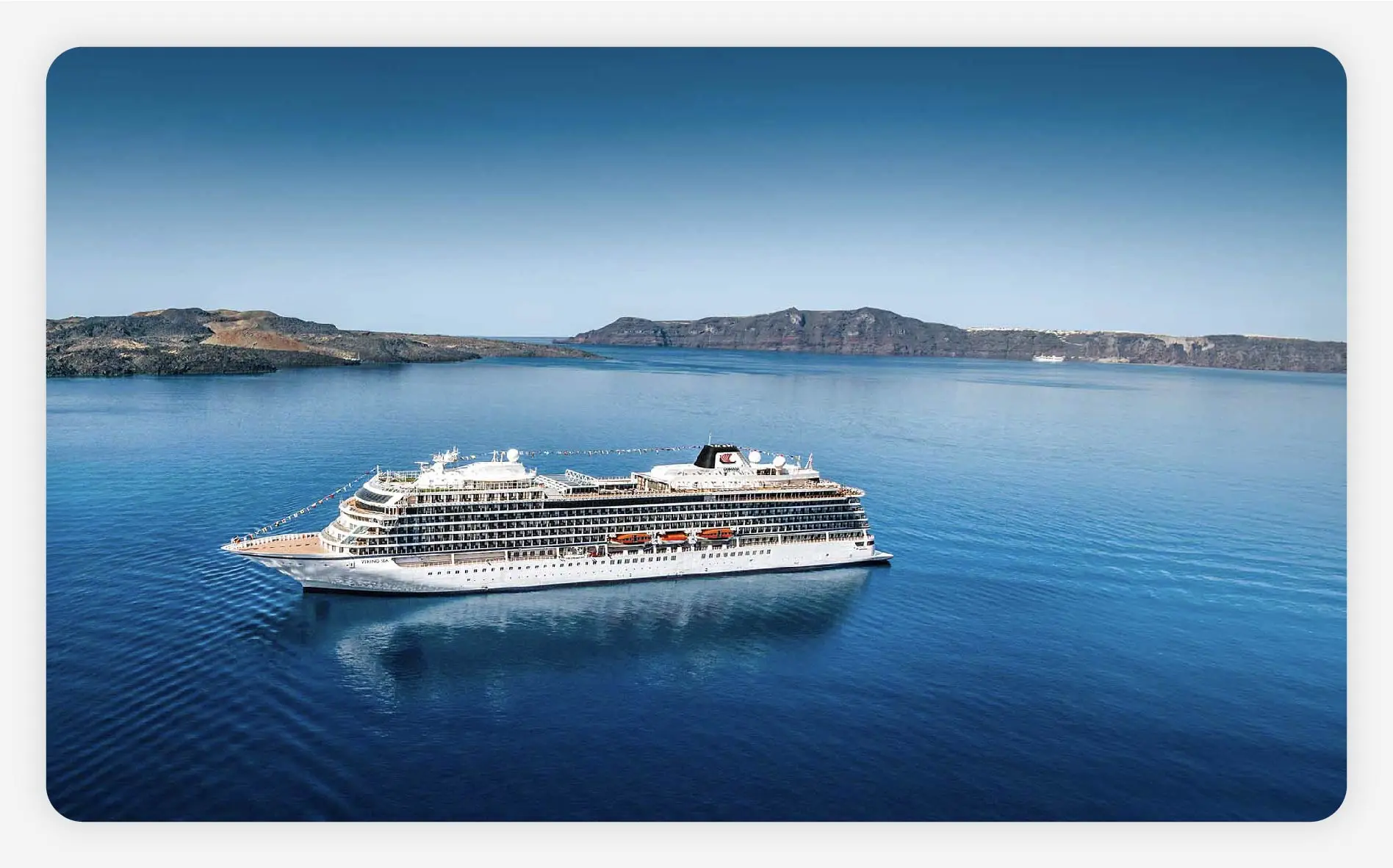 Viking Ocean cruise ship on an around-the-world route