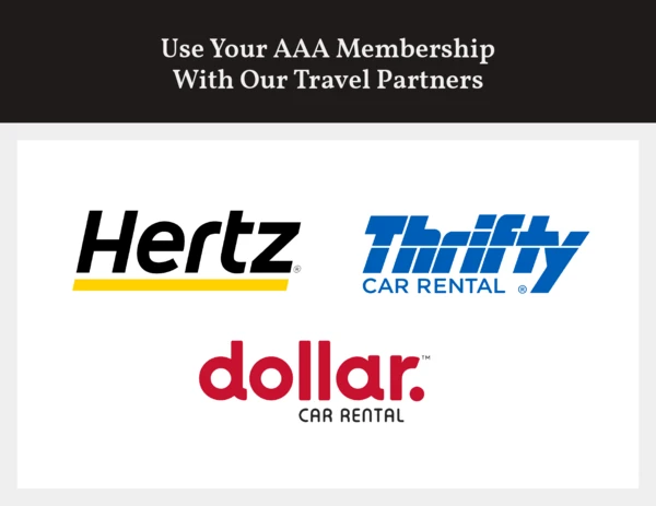 Logos of AAA travel partners 