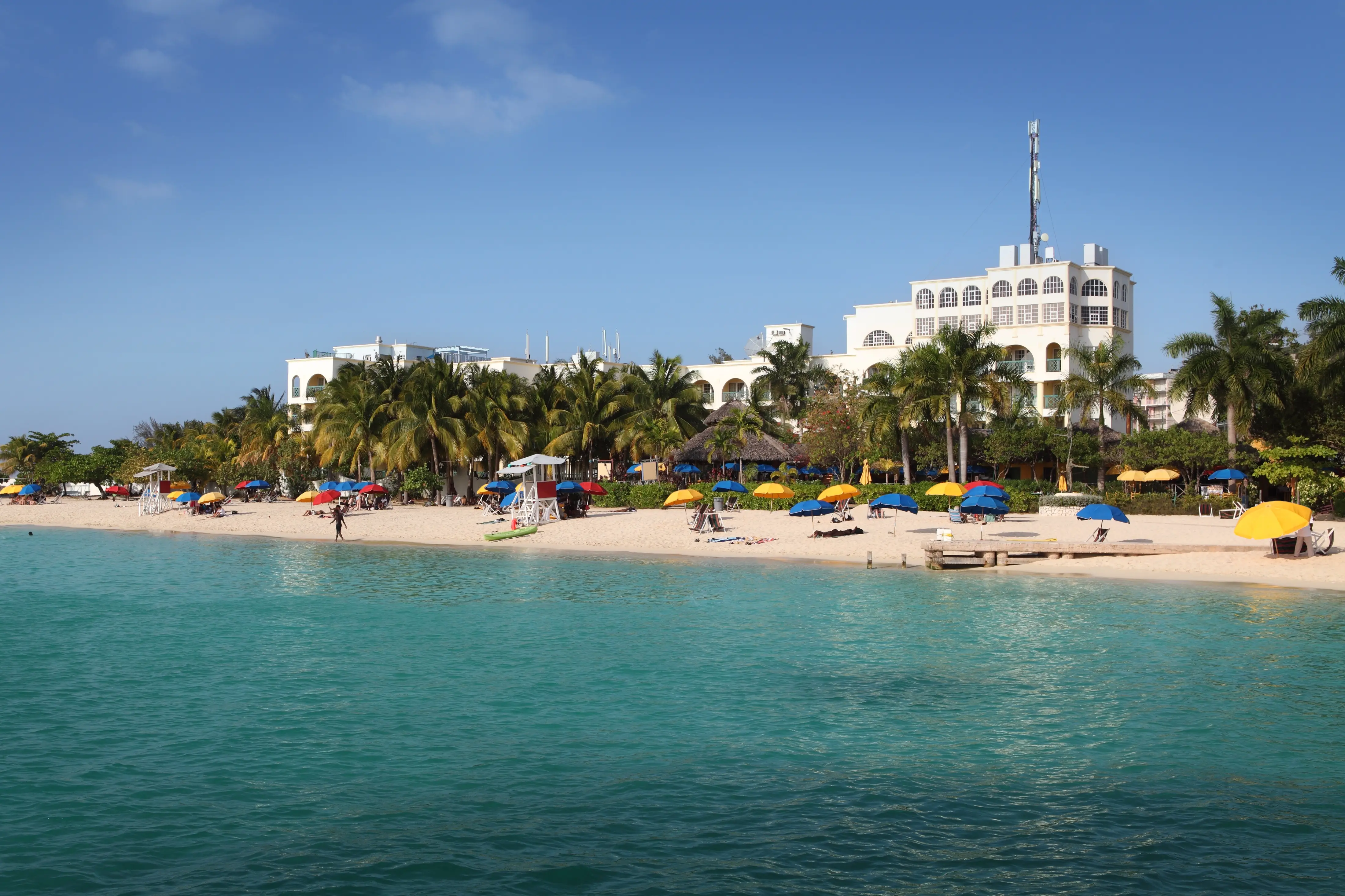 Image of Doctors Cave Beach in Montego Bay.