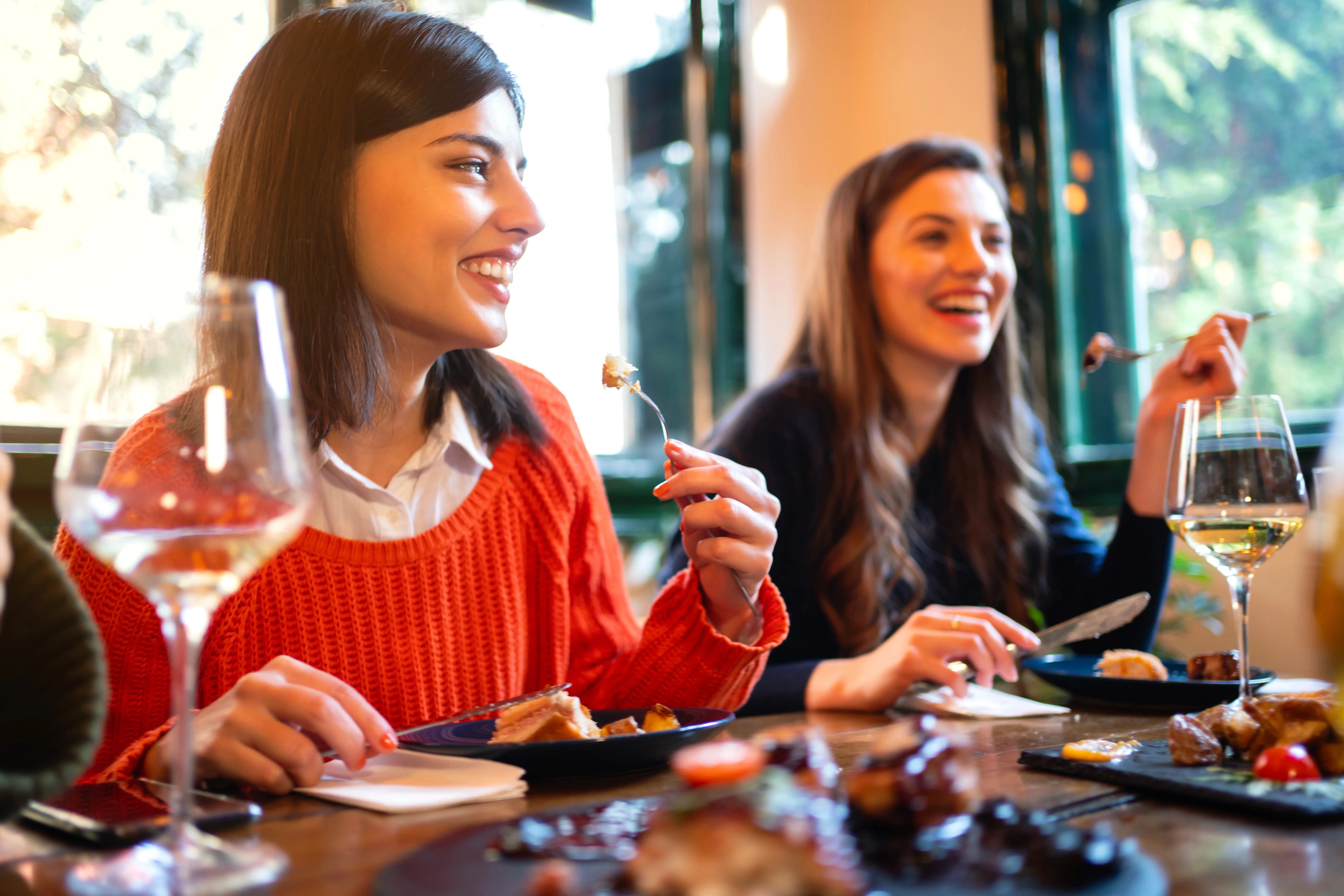 Friends having tapas