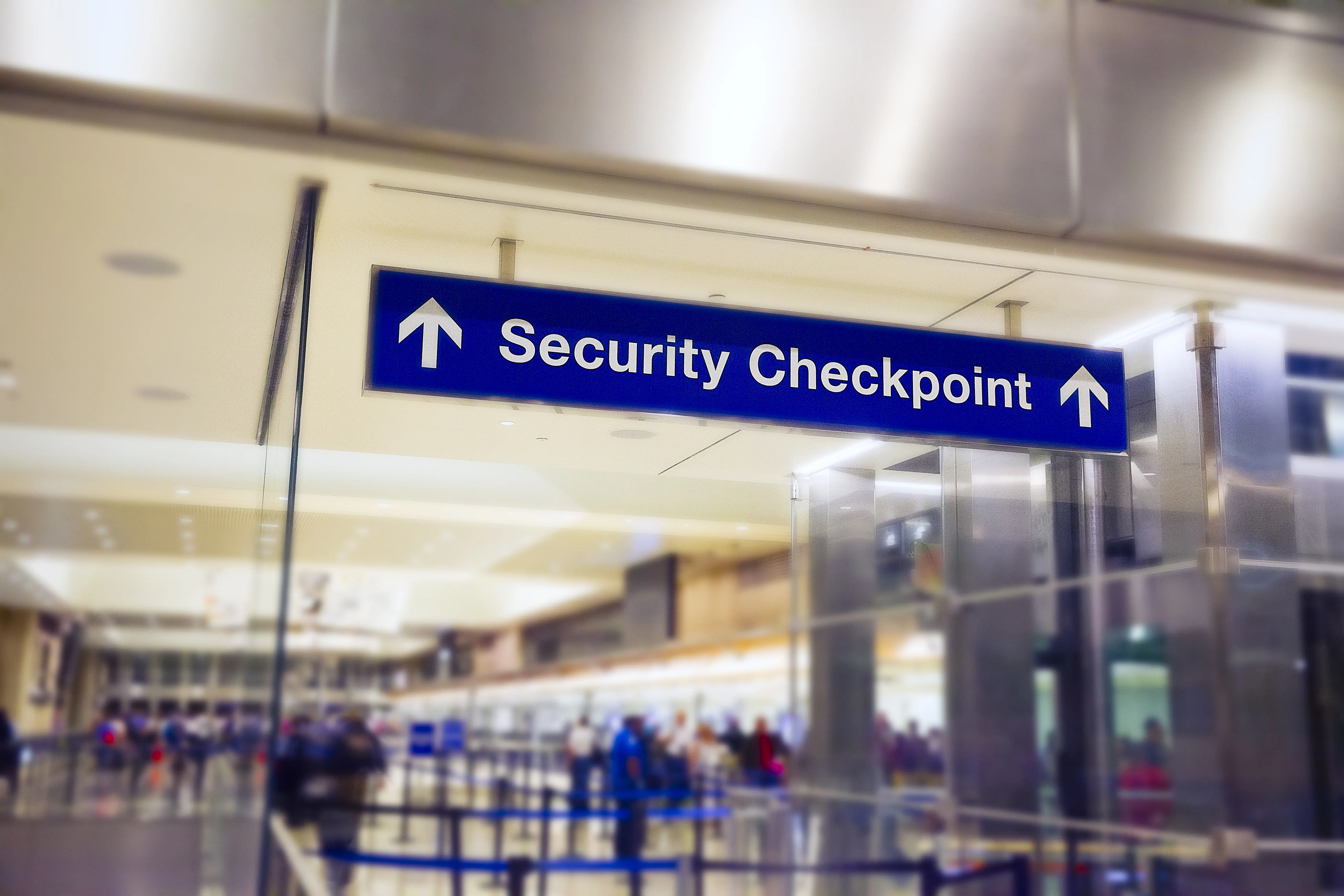 Security Checkpoint sign