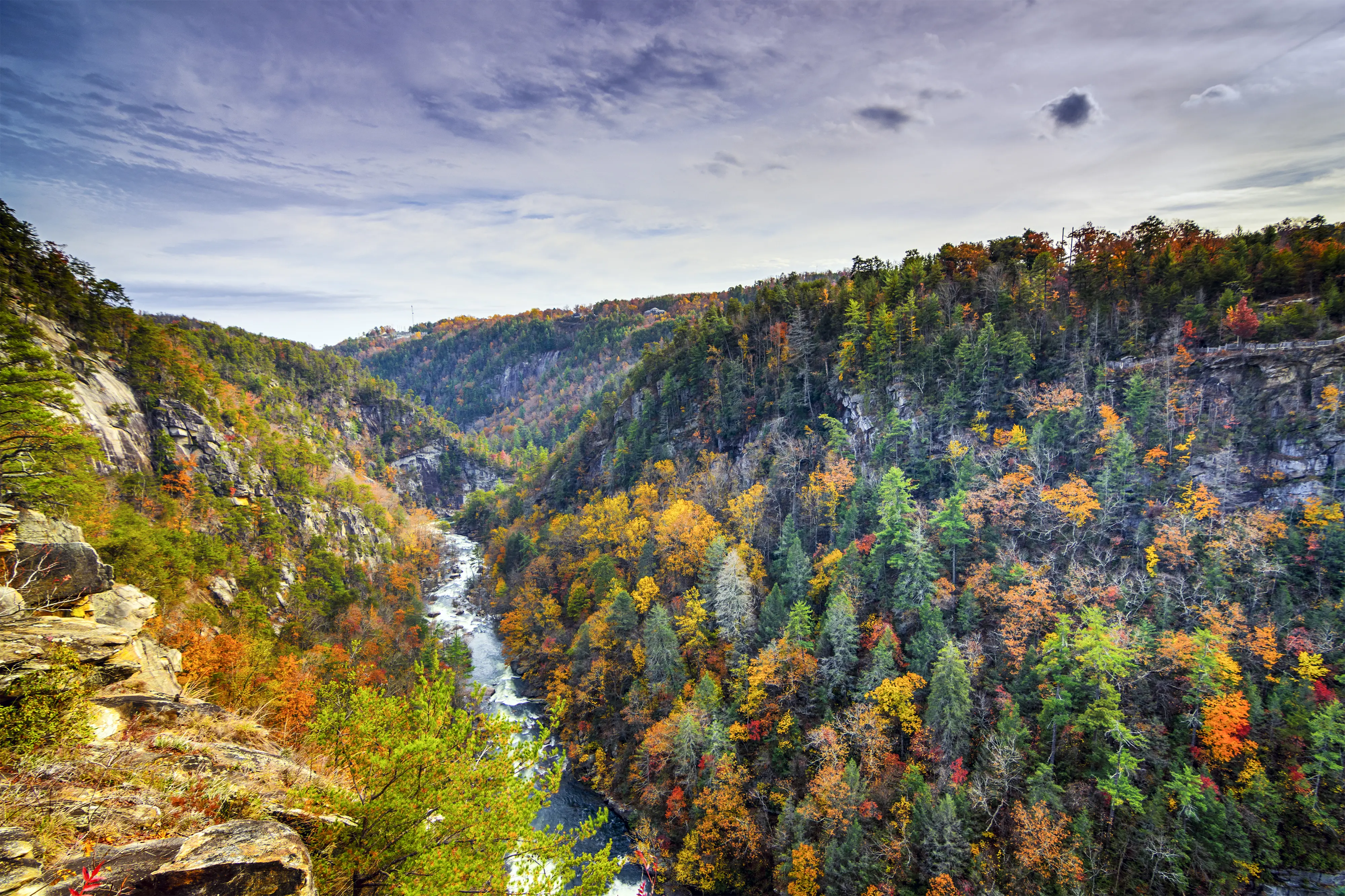 Tallulah Gorge in Tallulah Falls State Park in Georgia
