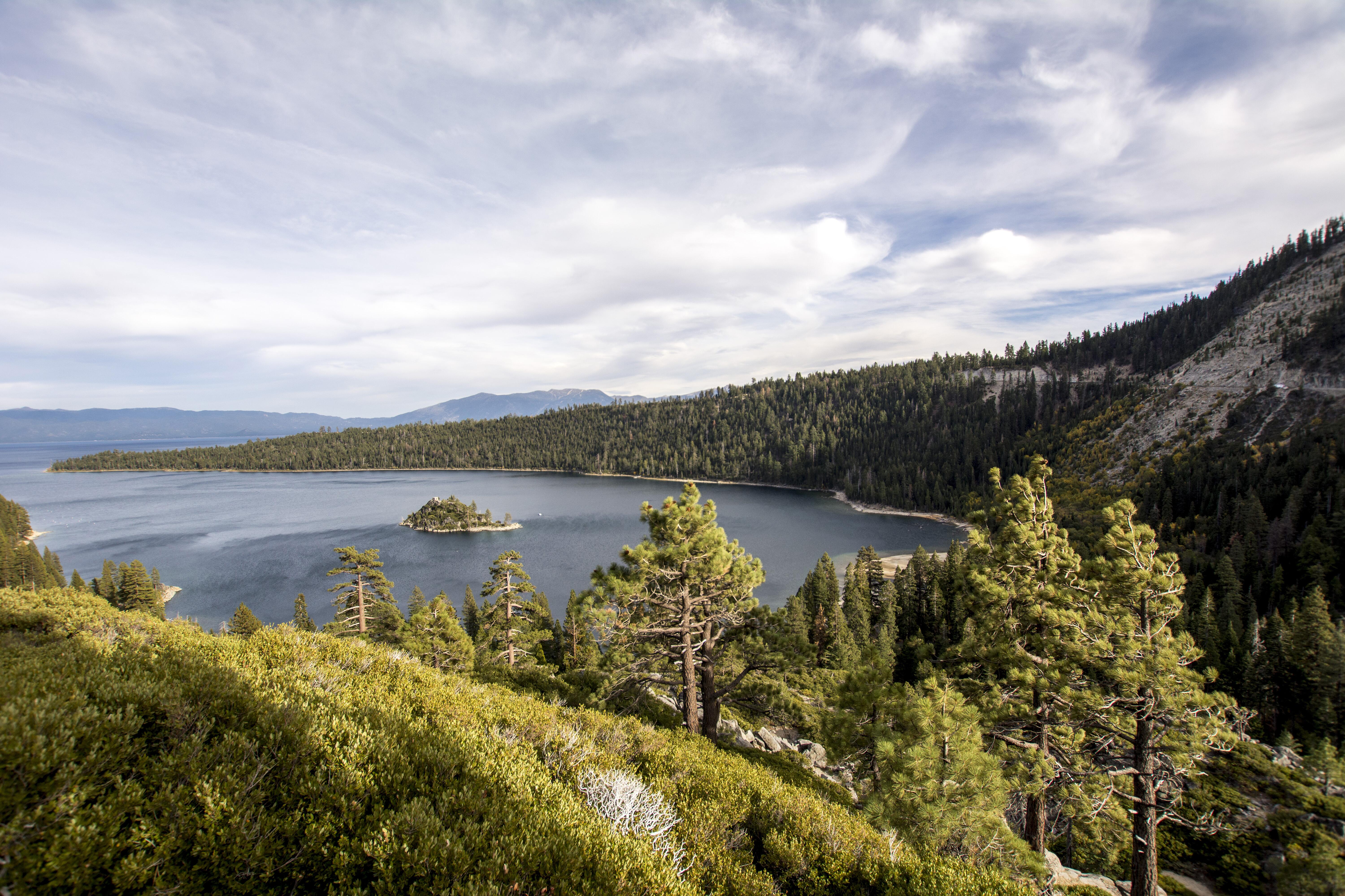 Image of Lake Tahoe, in California.