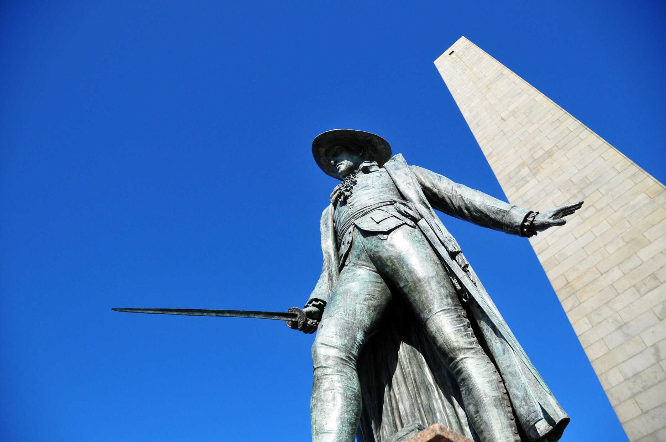 Bunker Hill Monument in Boston Massachusetts