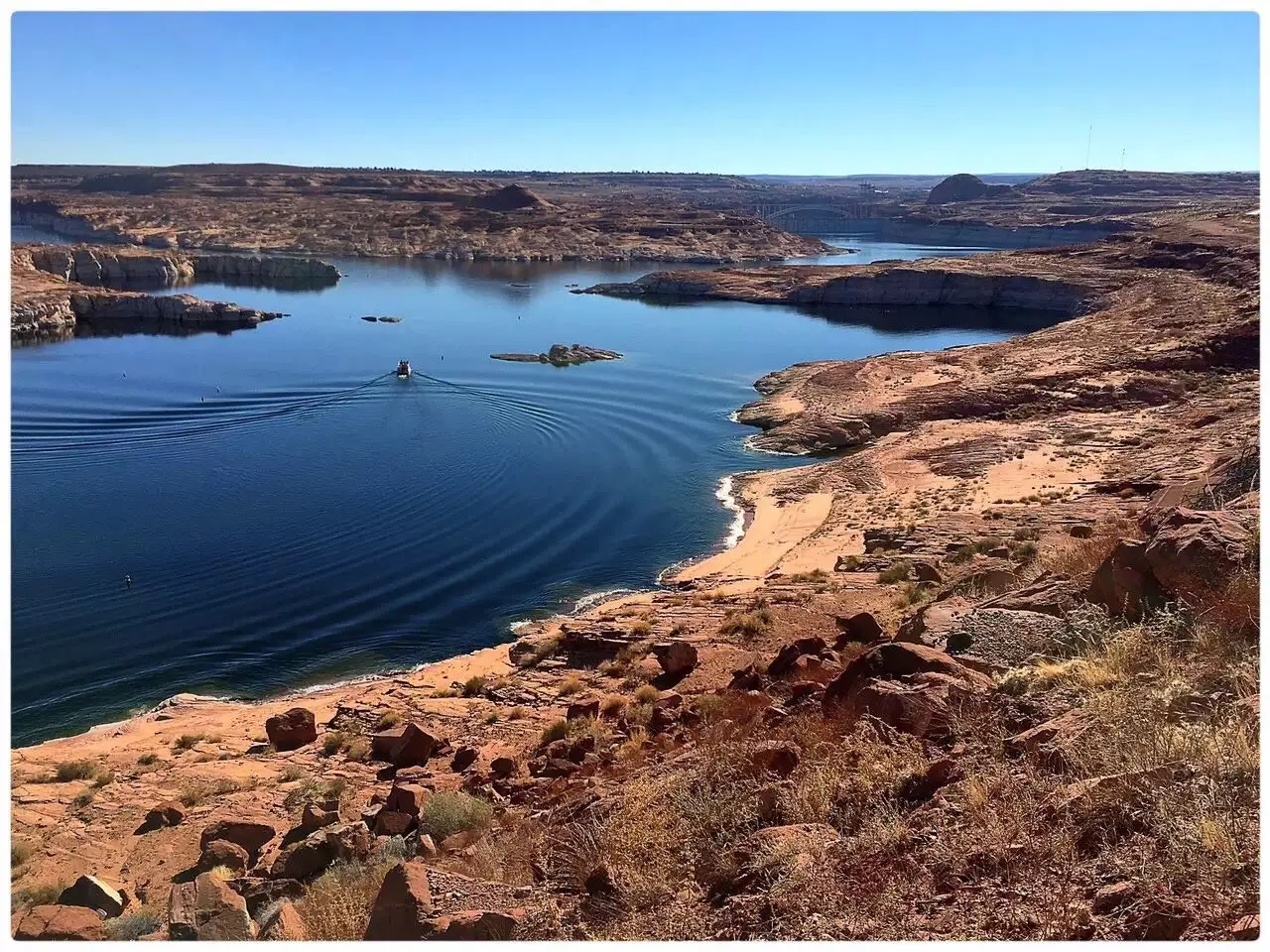 Landscape shot of Lake Powell