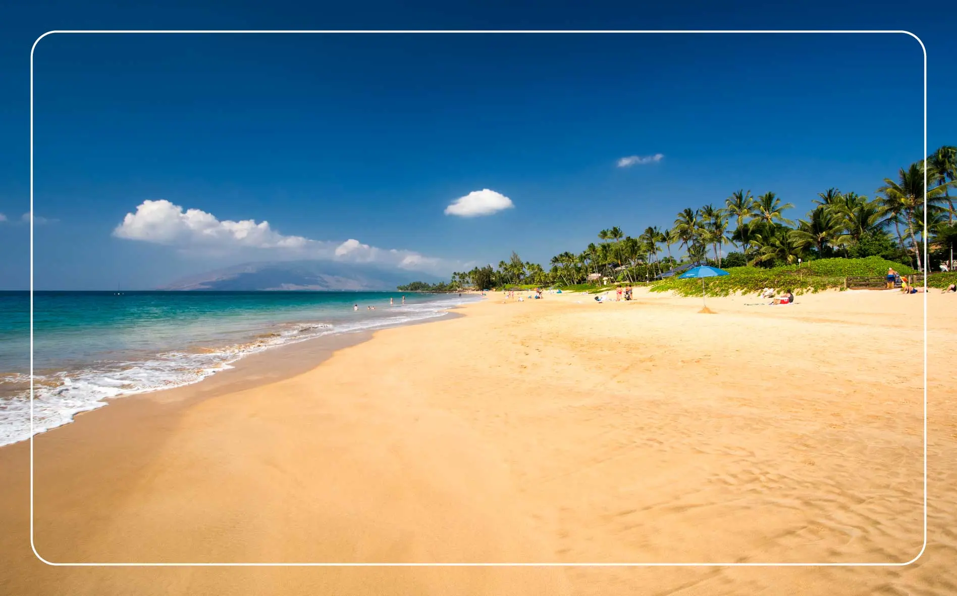 Kamaole Beach Parks on Maui, Hawaii.