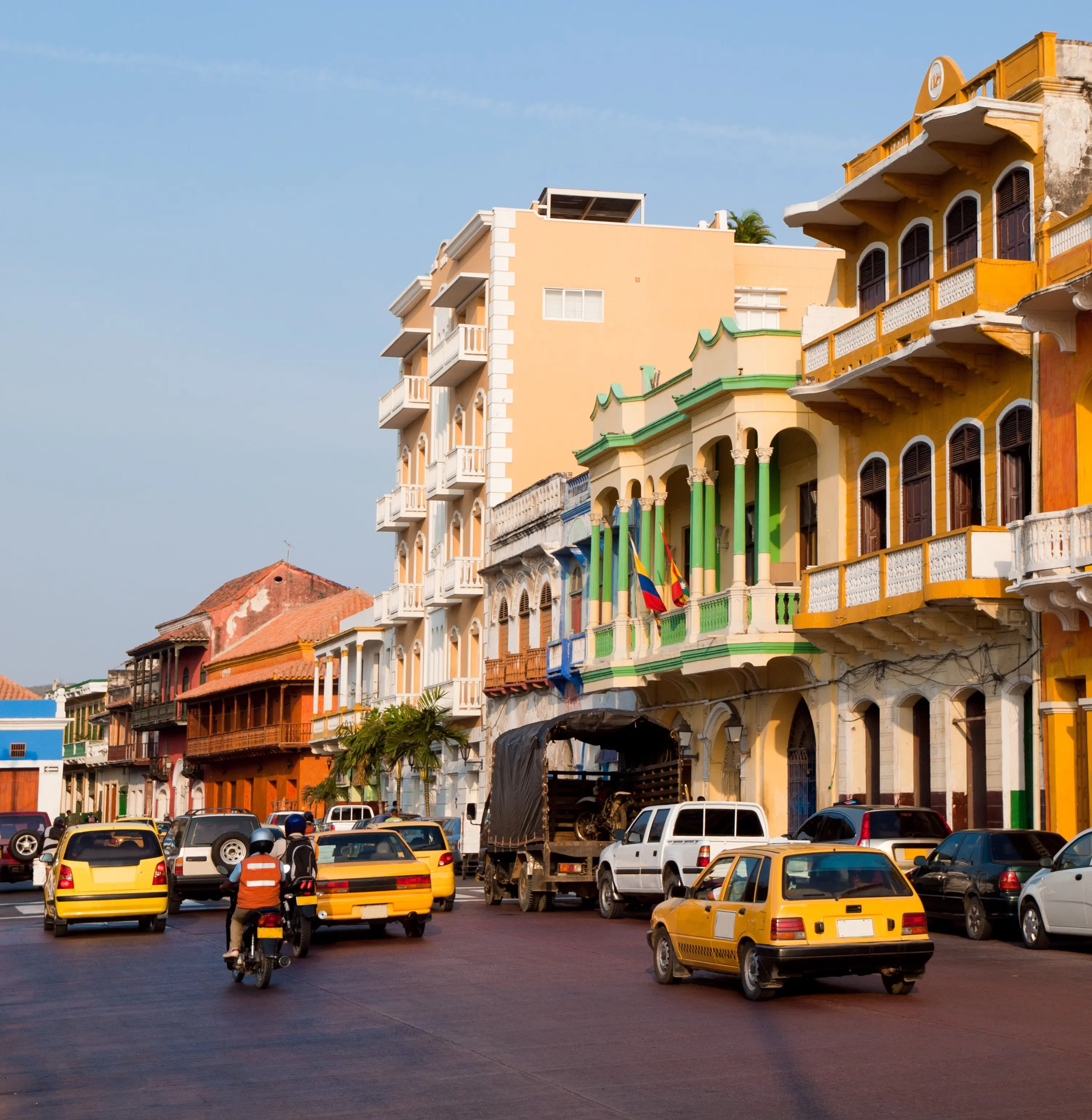 Photo of the Getsemani district of Cartagena, Columbia