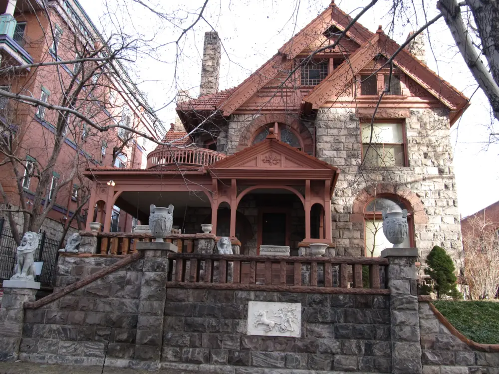 Exterior of the Molly Brown House Museum in Denver, Colorado.