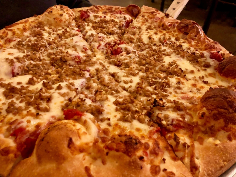 Pizza at Big Woods Speedway in Indiana