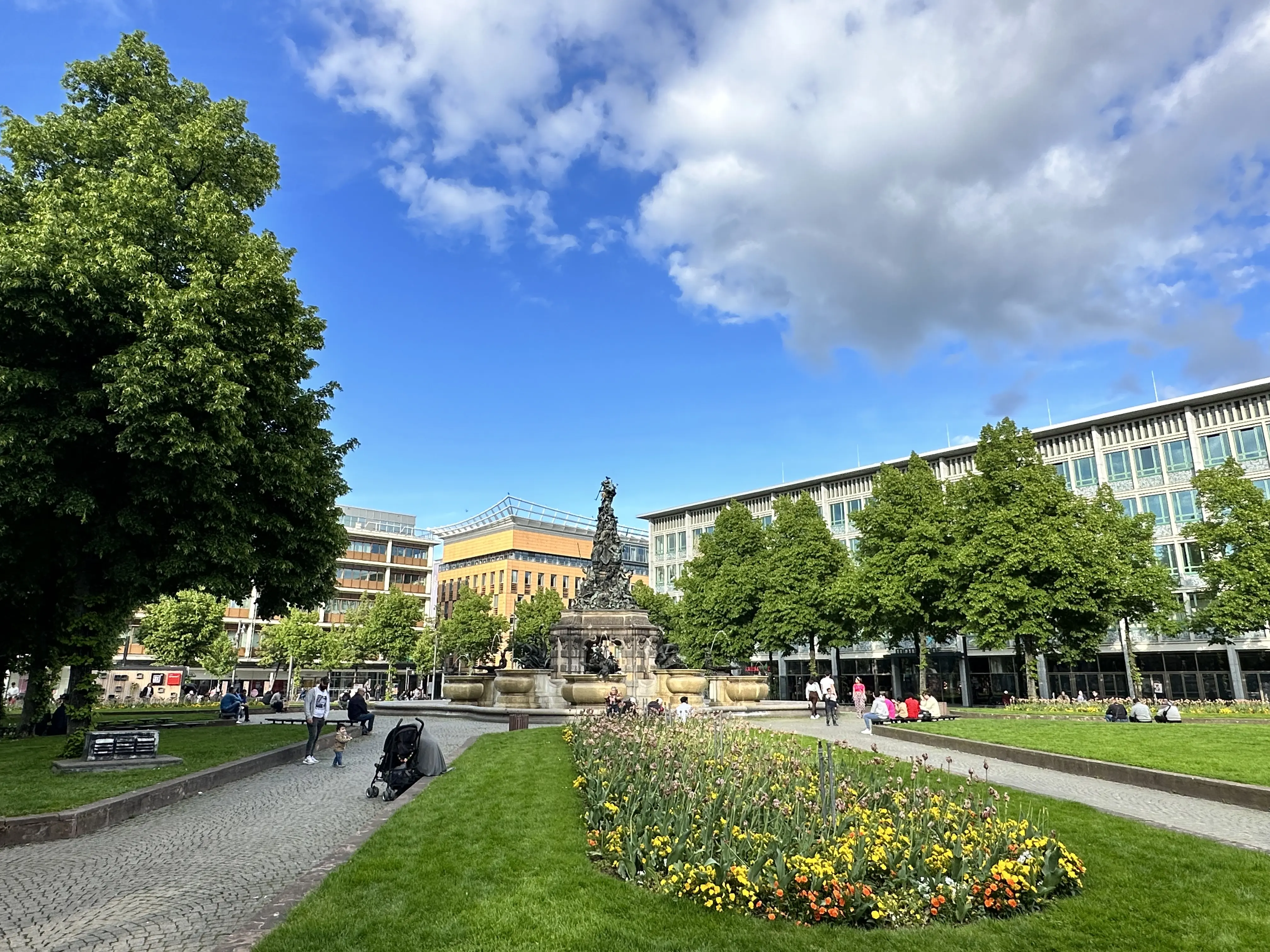 A public green space in Germany's Wurttemberg region.