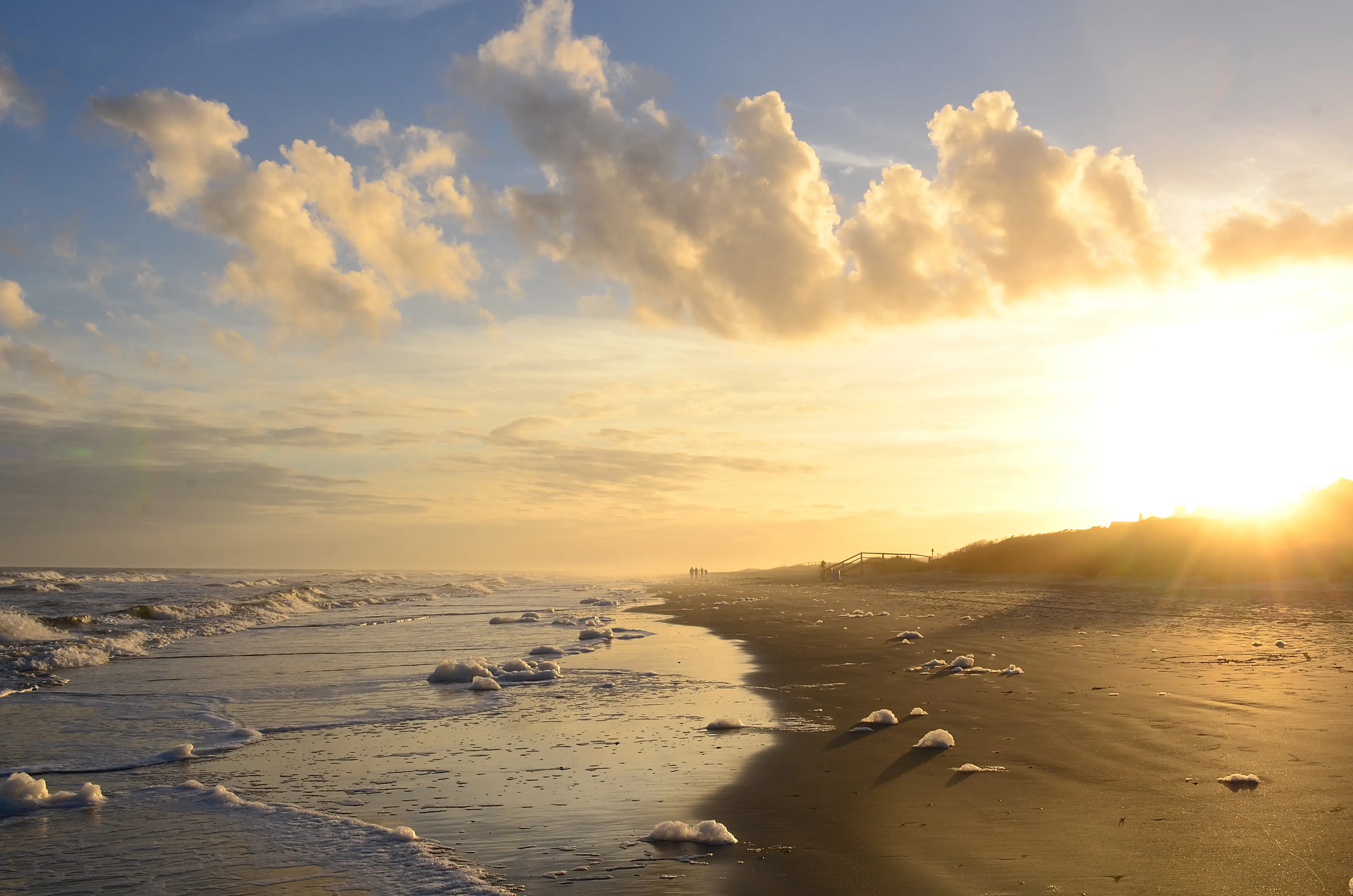 Image of a beach sunrise at Isle of Palsm, South Carolina.