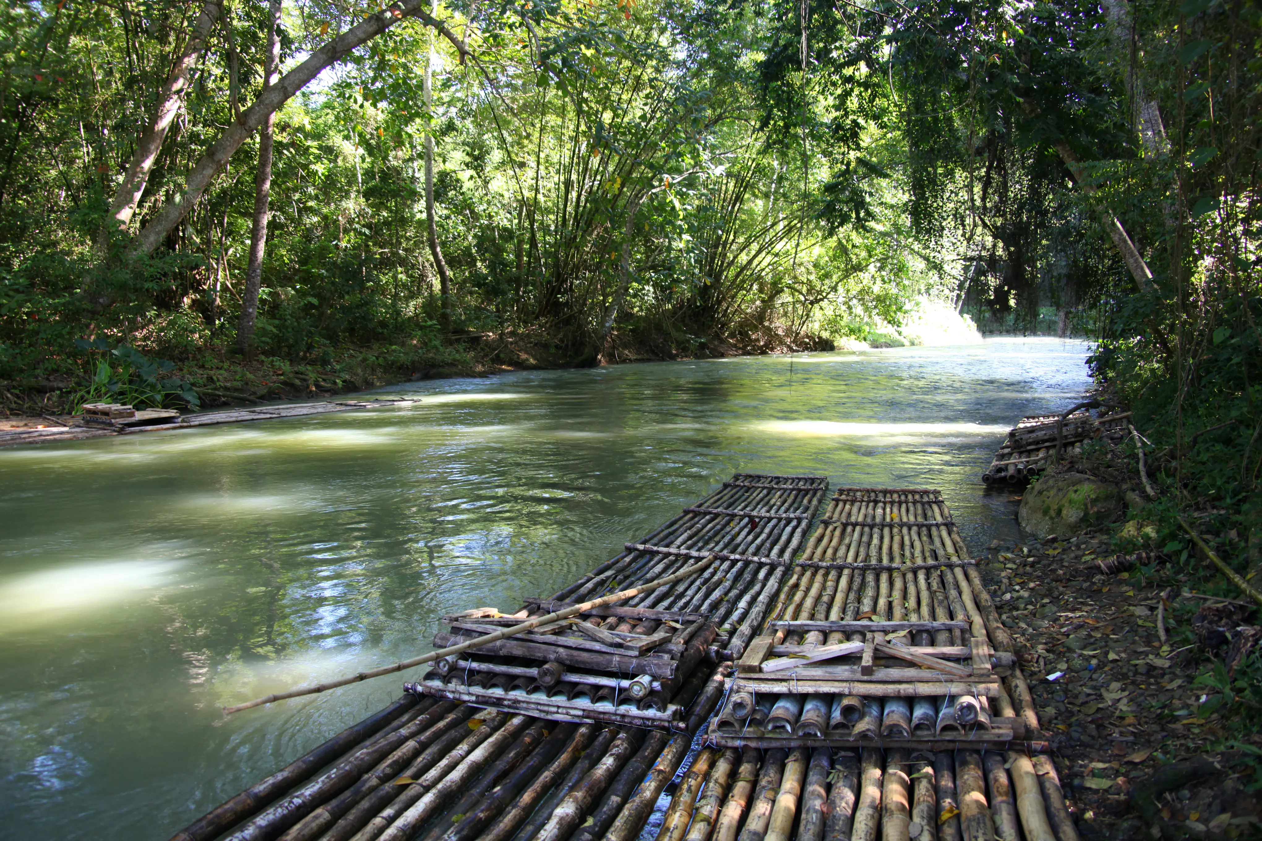 Martha Brae River with bamboo raft
