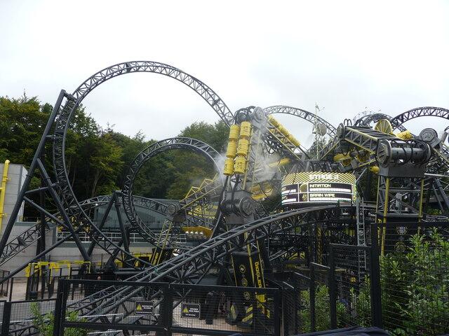 Image of The Smiler roller coaster at Alton Towers.