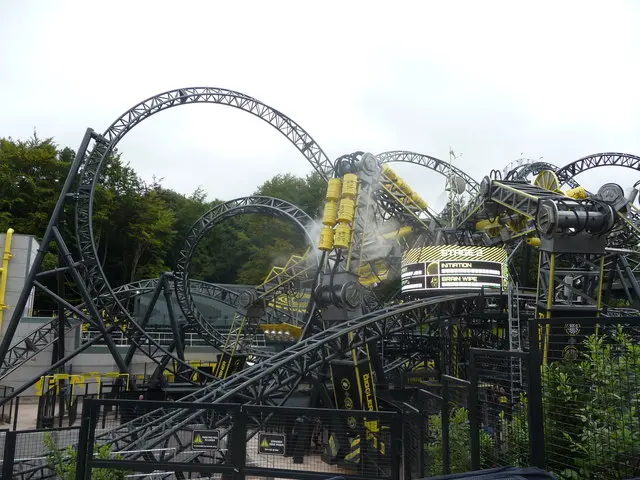 Image of The Smiler roller coaster at Alton Towers.